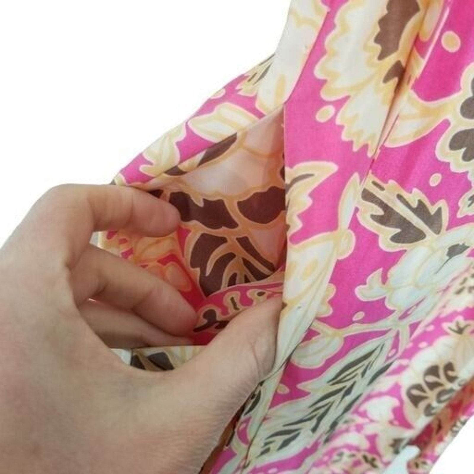 J.Crew J. Crew Womens Floral Silk Mini Dress 4 Ruffle Easter Prep Size S / US 4 / IT 40 - 4 Thumbnail