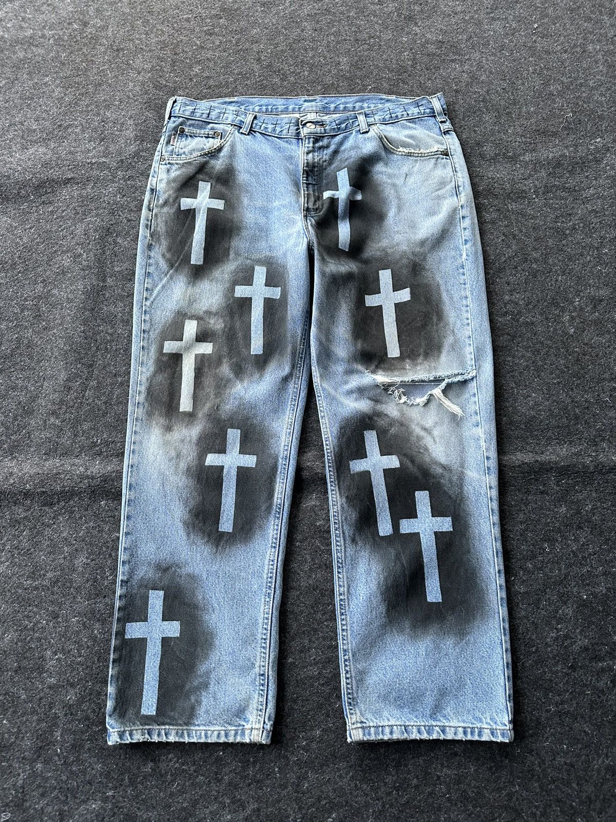 Carhartt Vintage Carhartt Big Size “Holy Grail” Denim 40x29 D449 Size US 40 / EU 56 - 1 Thumbnail