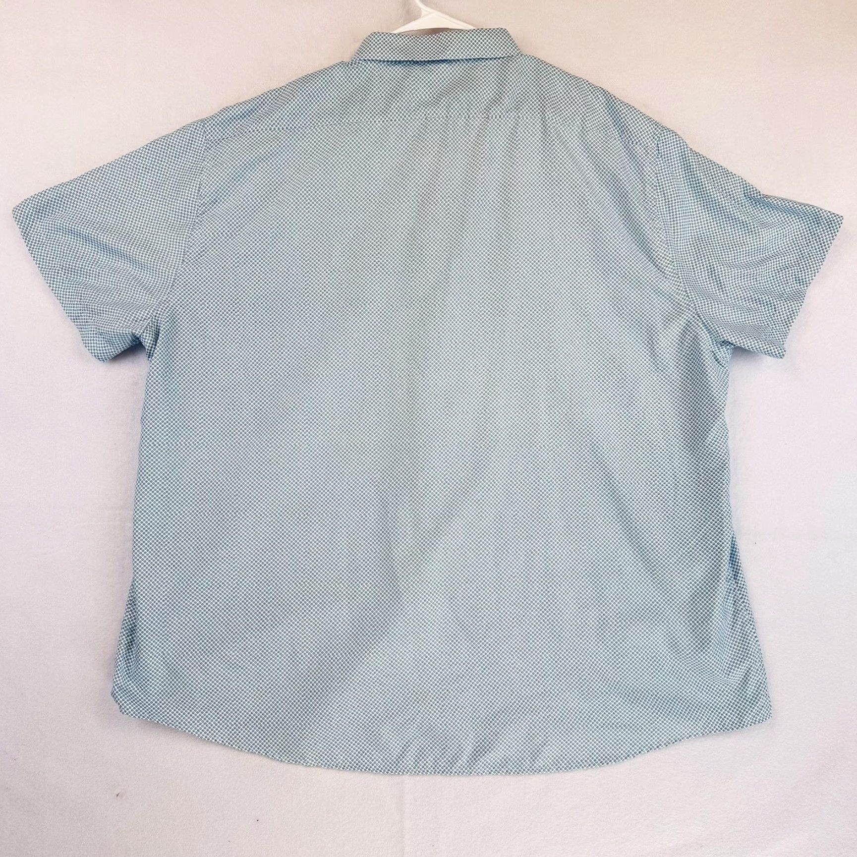 Vintage Interaffair Shirt Mens 4XL Blue Geometric Print Short Sleeve Button-Down Pocket Shirt Size US XXL / EU 58 / 5 - 4 Thumbnail