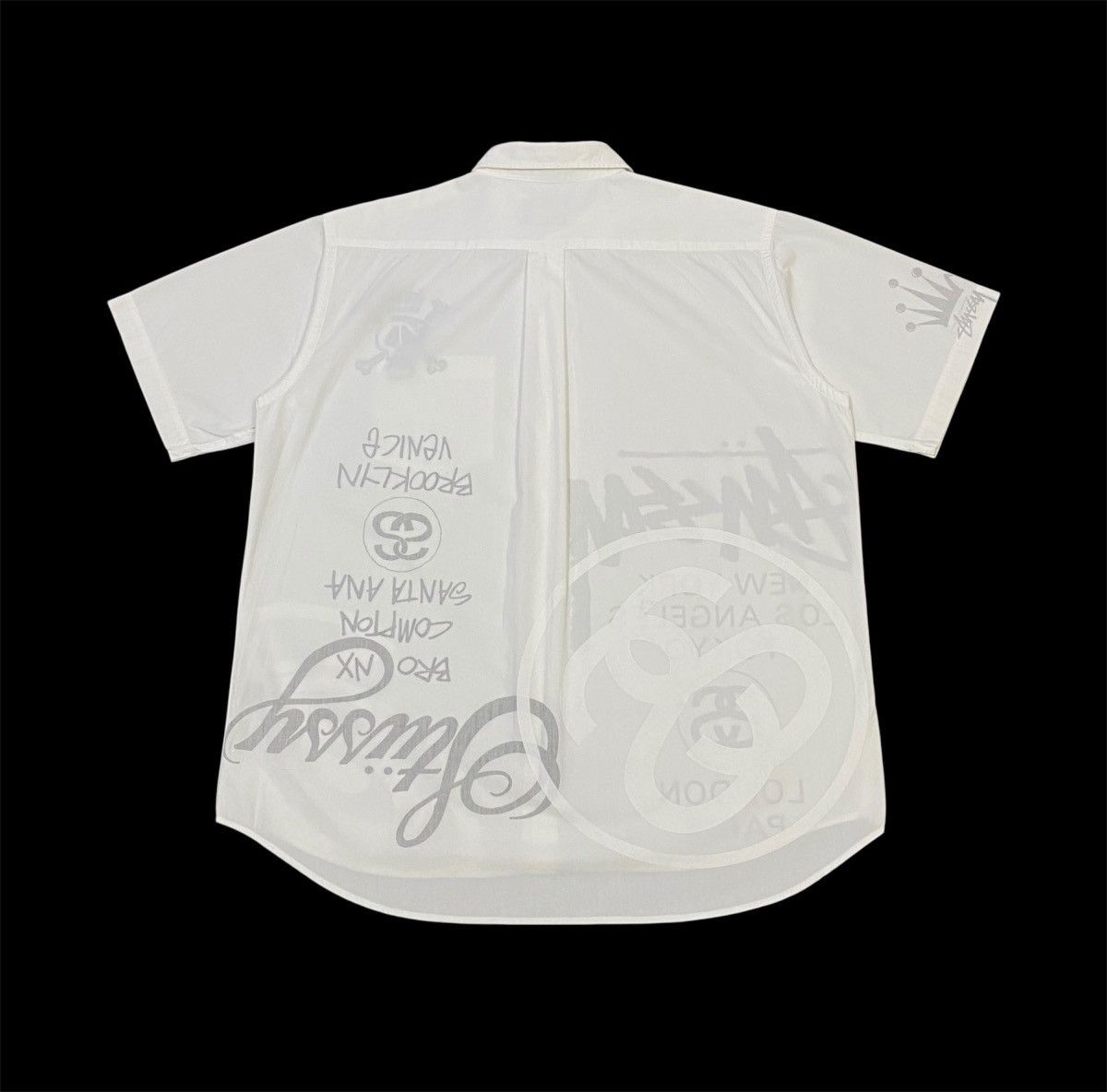 Stussy Stussy New York Printed Upside Down Button Ups Shirt Size US L / EU 52-54 / 3 - 3 Thumbnail