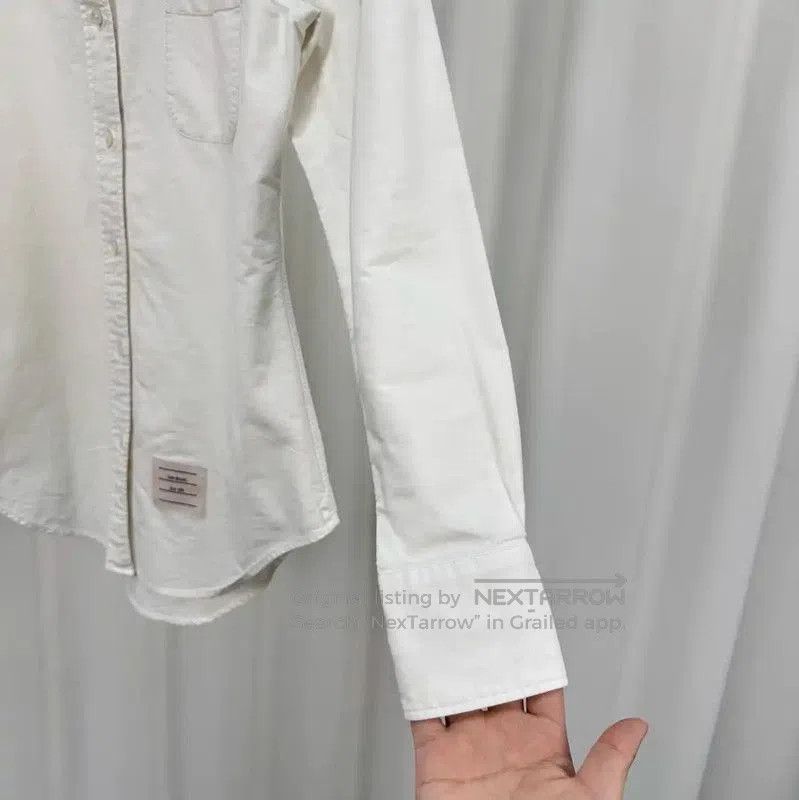 Thom Browne Thom Browne Striped White Long Sleeve Shirt . Size XL / US 12-14 / IT 48-50 - 4 Thumbnail