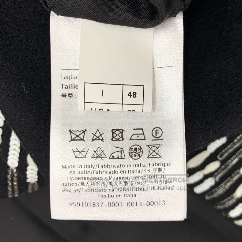 Valentino Valentino Black plaid sheep wool lapel double-breasted lon Size M / US 6-8 / IT 42-44 - 6 Thumbnail