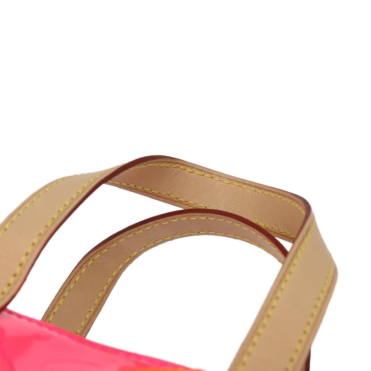 Louis Vuitton Louis Vuitton Monogram Vernis Fluo Reade PM Handbag Red Size ONE SIZE - 7 Thumbnail
