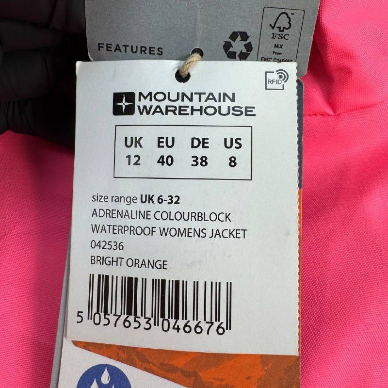 Other Mountain Warehouse Active Waterproof Running Jacket Neon 12 Size M / US 6-8 / IT 42-44 - 7 Thumbnail