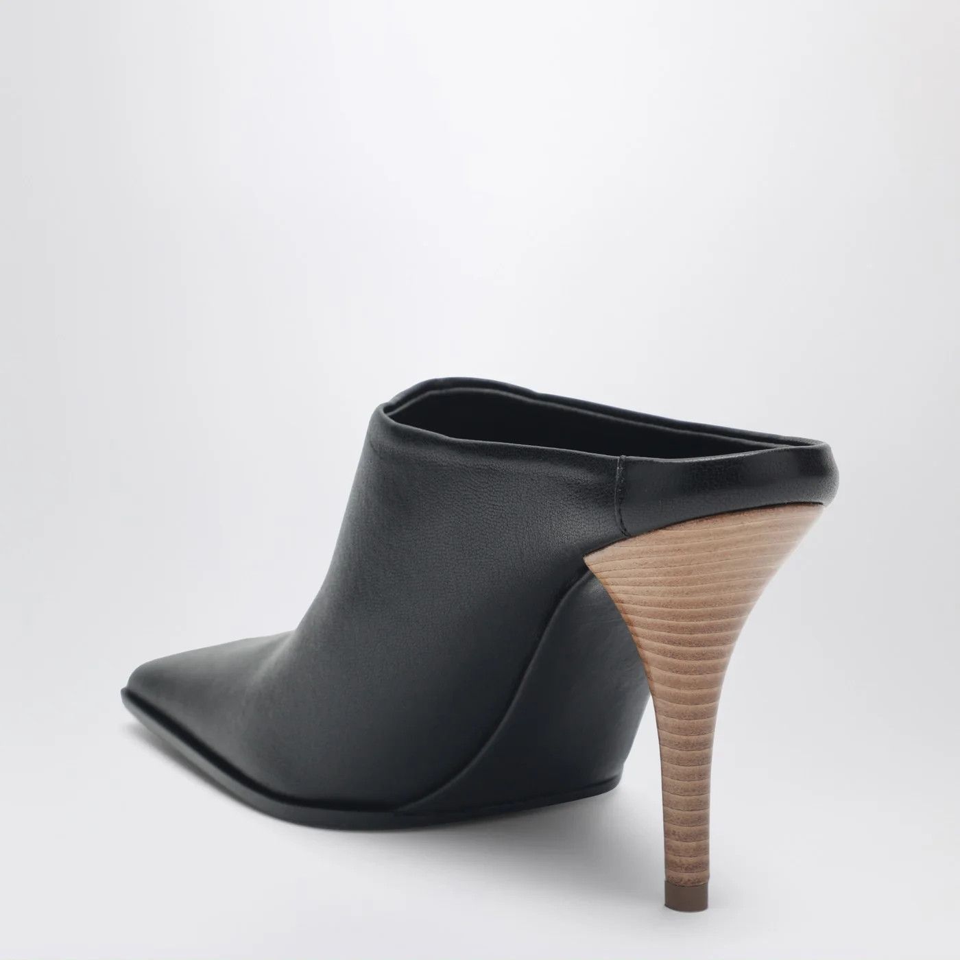 Alaia o1d2blof0426 Square Leather Mules in Black Size US 8 / IT 38 - 4 Thumbnail