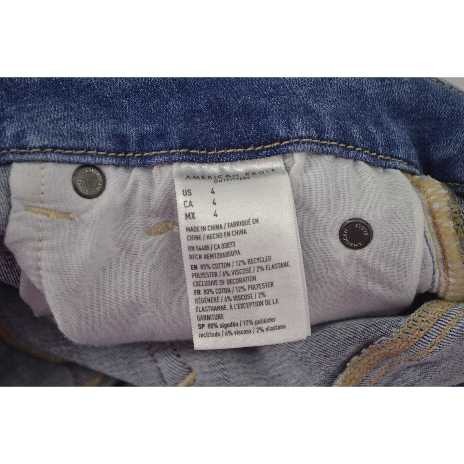 American Eagle Outfitters American Eagle Outtfiters Size 4 Blue Denim Short Cut offs Size 27" / US 4 / IT 40 - 12 Thumbnail