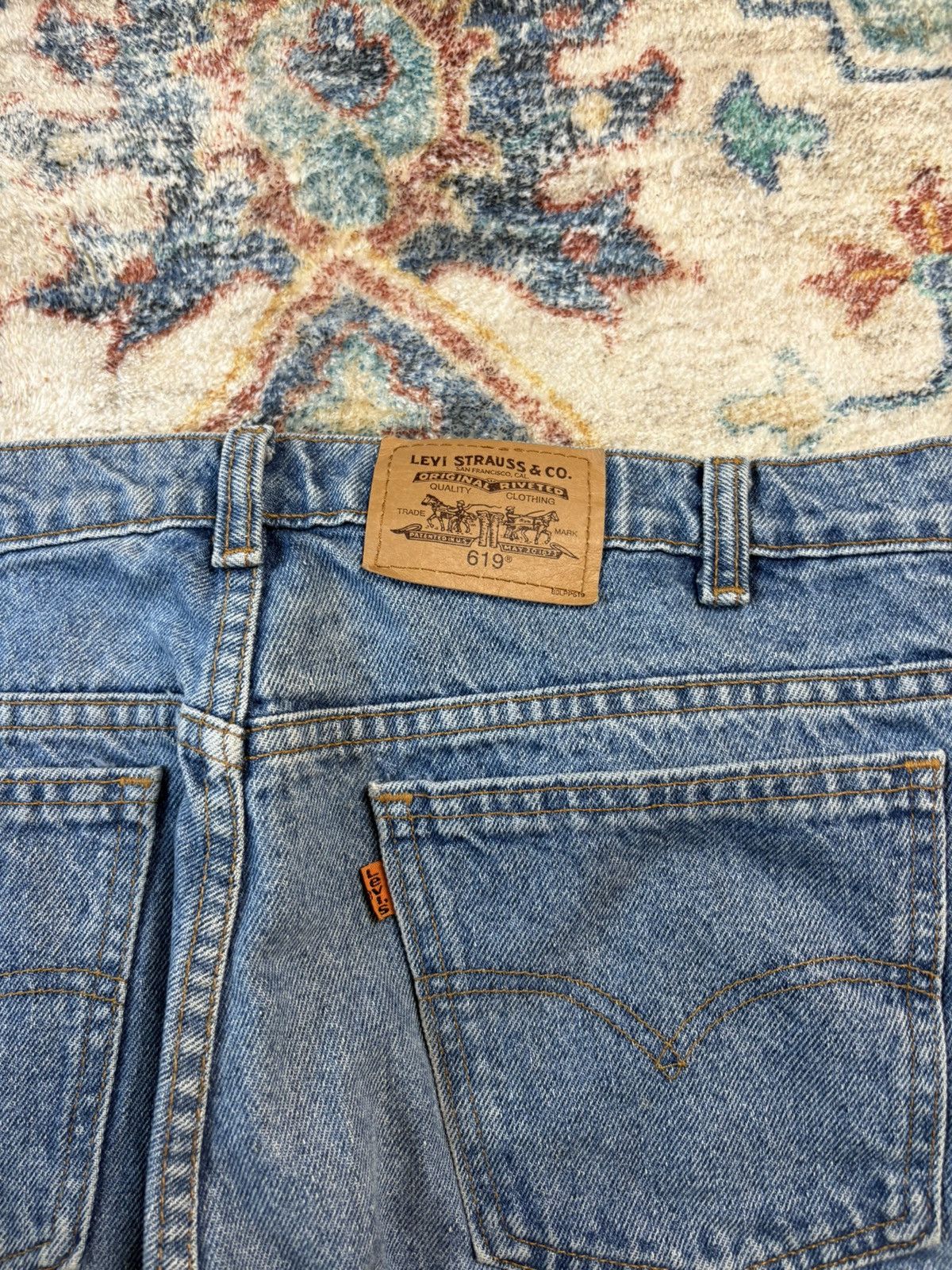 Levi's Vintage Levi’s 619 Orange Tab Blue Jeans Size 35 Size US 35 - 5 Thumbnail