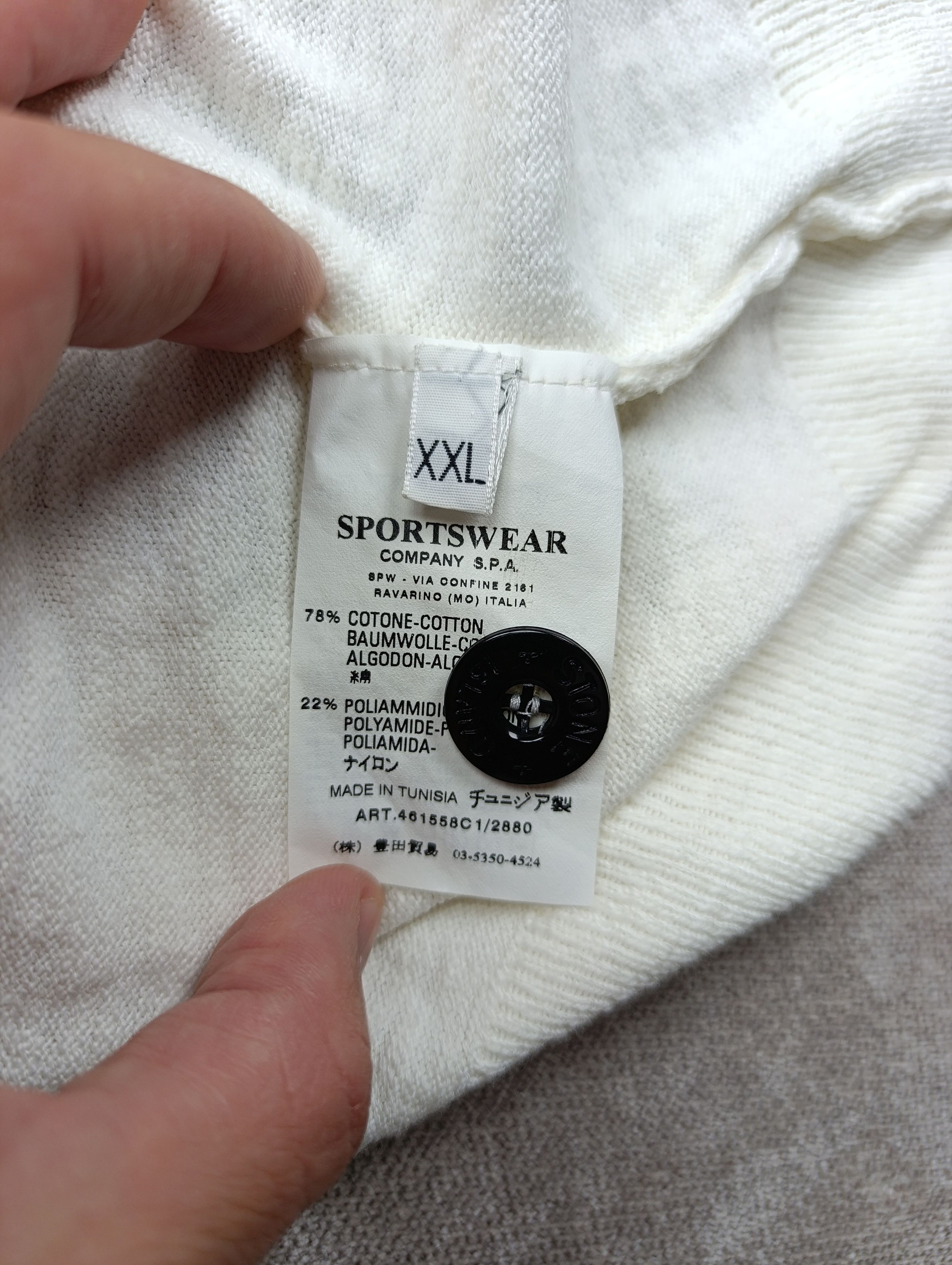 Stone Island Vintage Stone Island Archive Henley Sweater Knit Ivory XXL Size US XXL / EU 58 / 5 - 20 Thumbnail