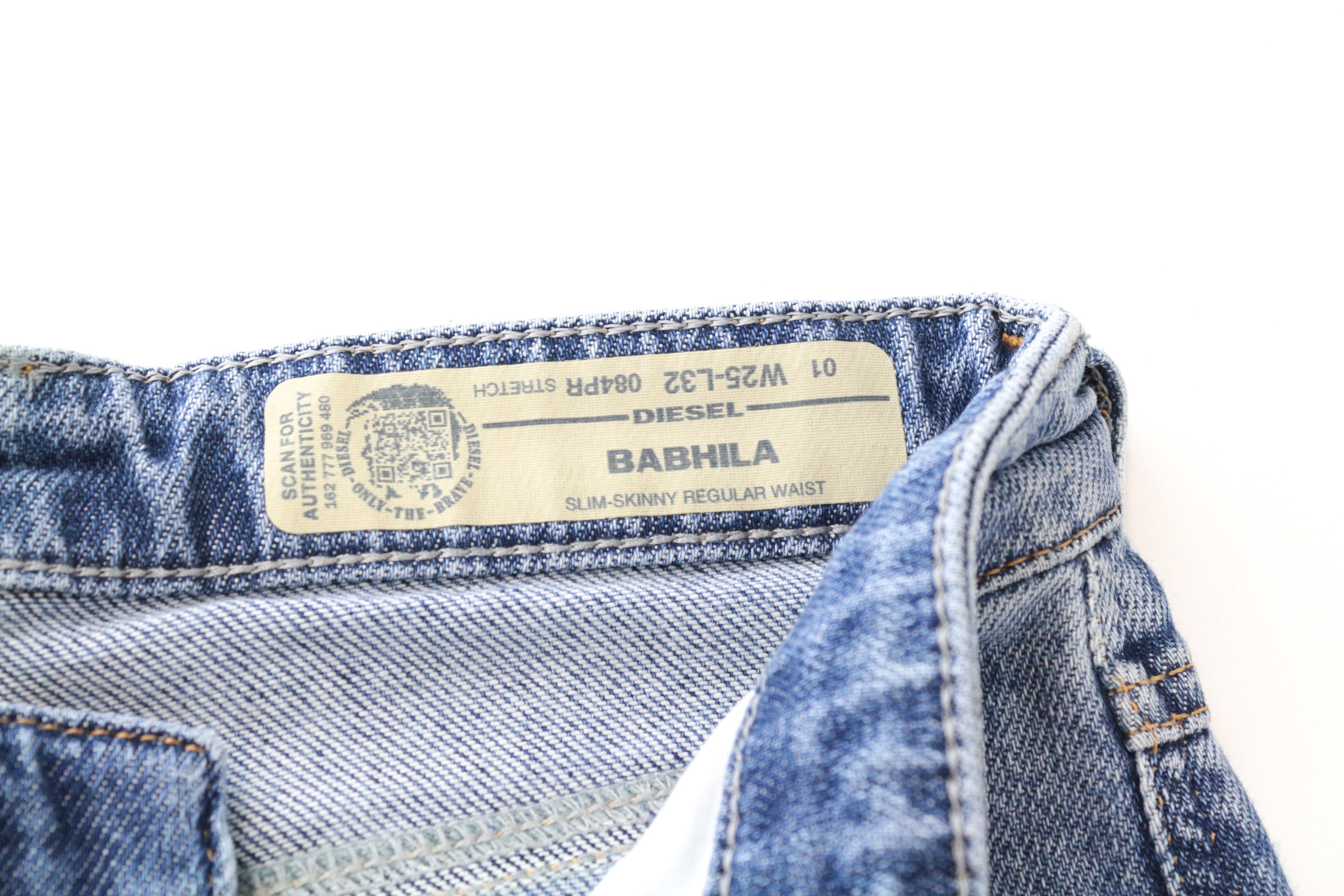 Diesel BABHILA 084PR W25/L32 Blue Stretch Jeans 63705 Size 25" / US 0 / IT 36 - 5 Thumbnail