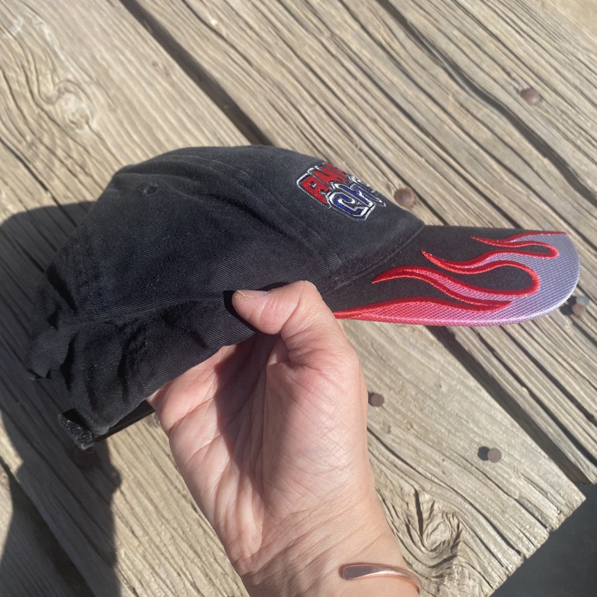 Other American Chopper H3 Headgear Hat Embroidered Flames Cap Y2K Size ONE SIZE - 2 Thumbnail