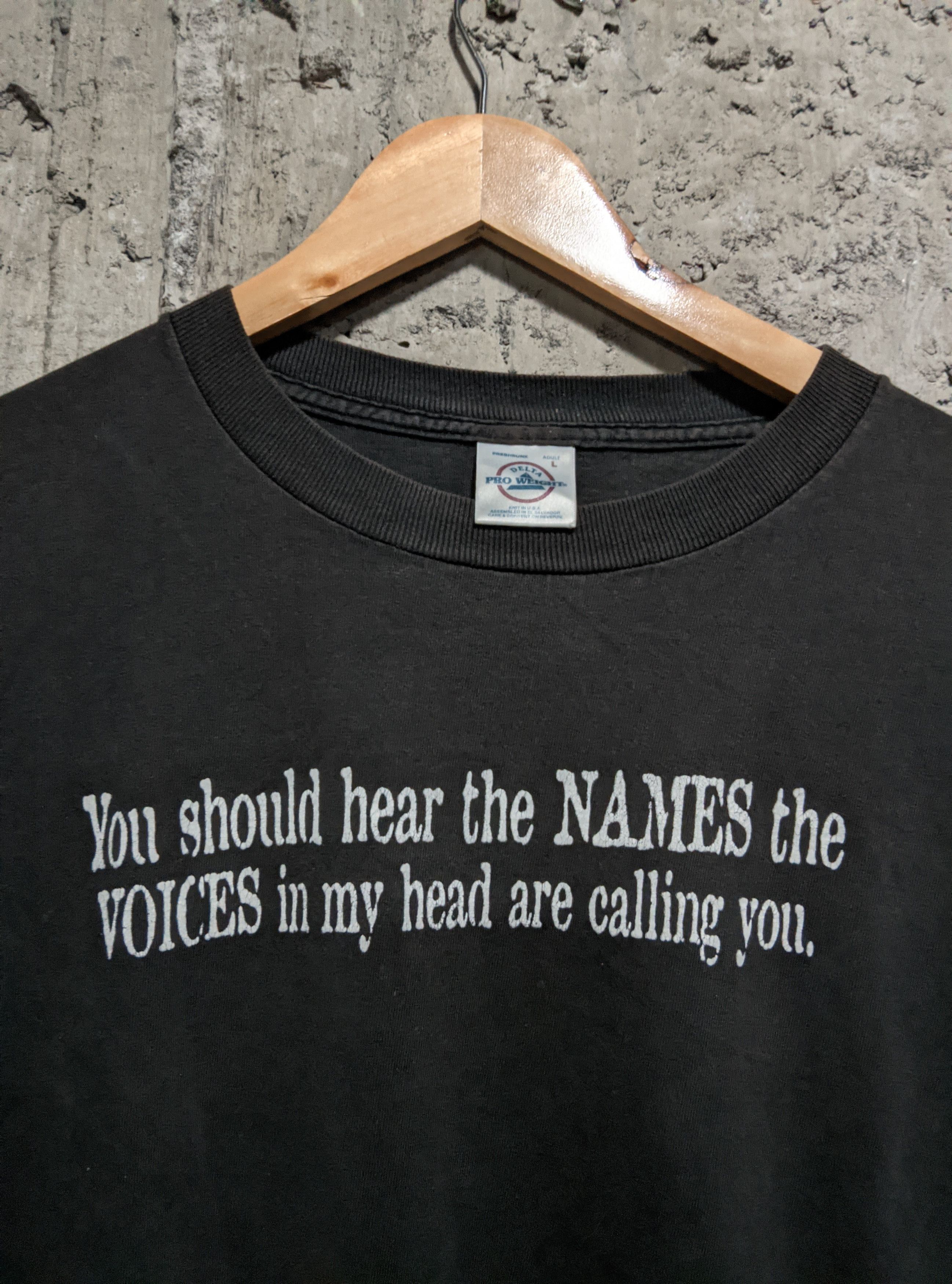 Vintage Vintage 90s schizoprenia psycho prozac humor phrases Size US L / EU 52-54 / 3 - 2 Thumbnail