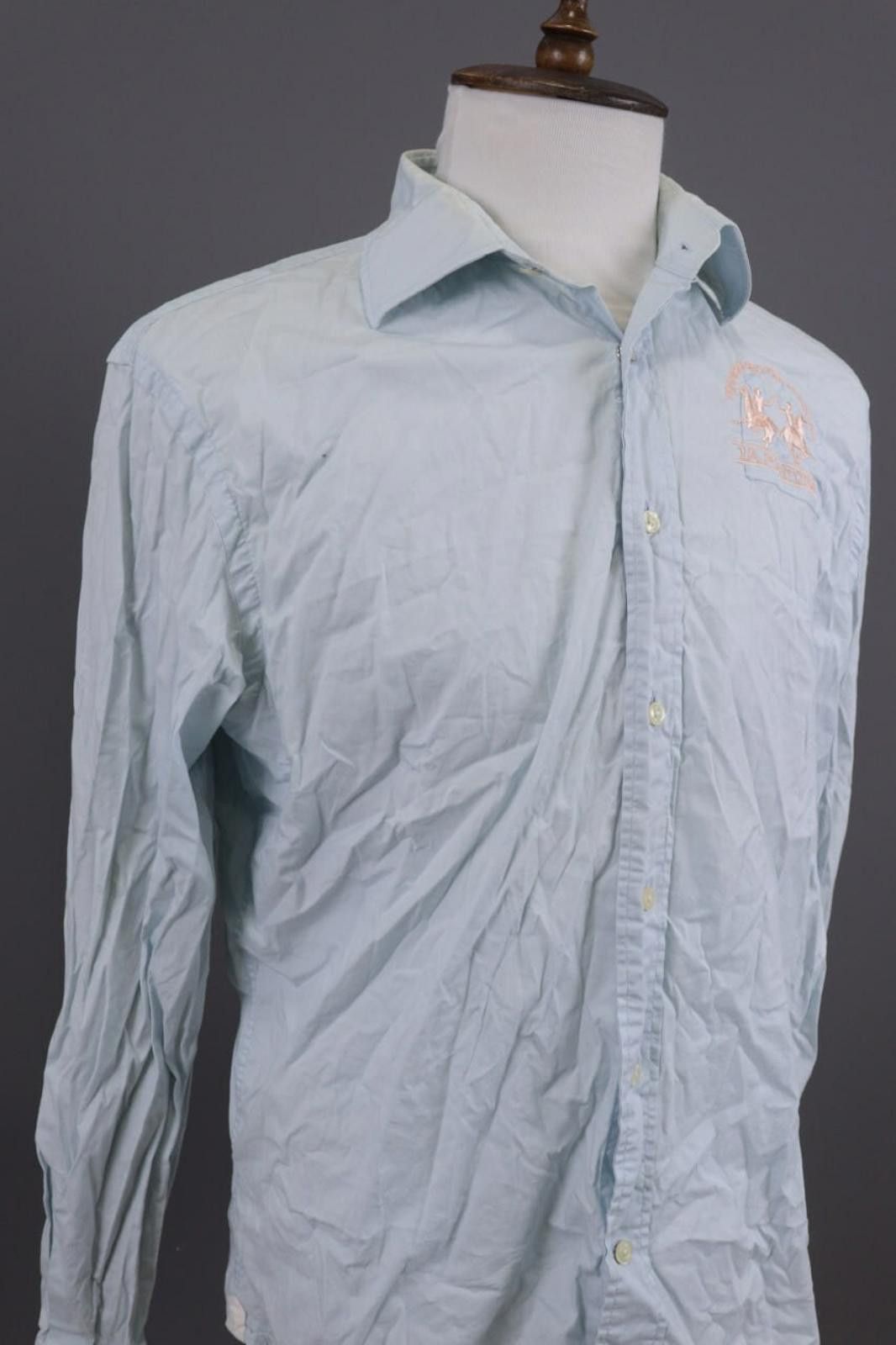 La Martina La Marina Buenos Aires Blue Button Down Shirt Size XXL Size US XXL / EU 58 / 5 - 6 Thumbnail