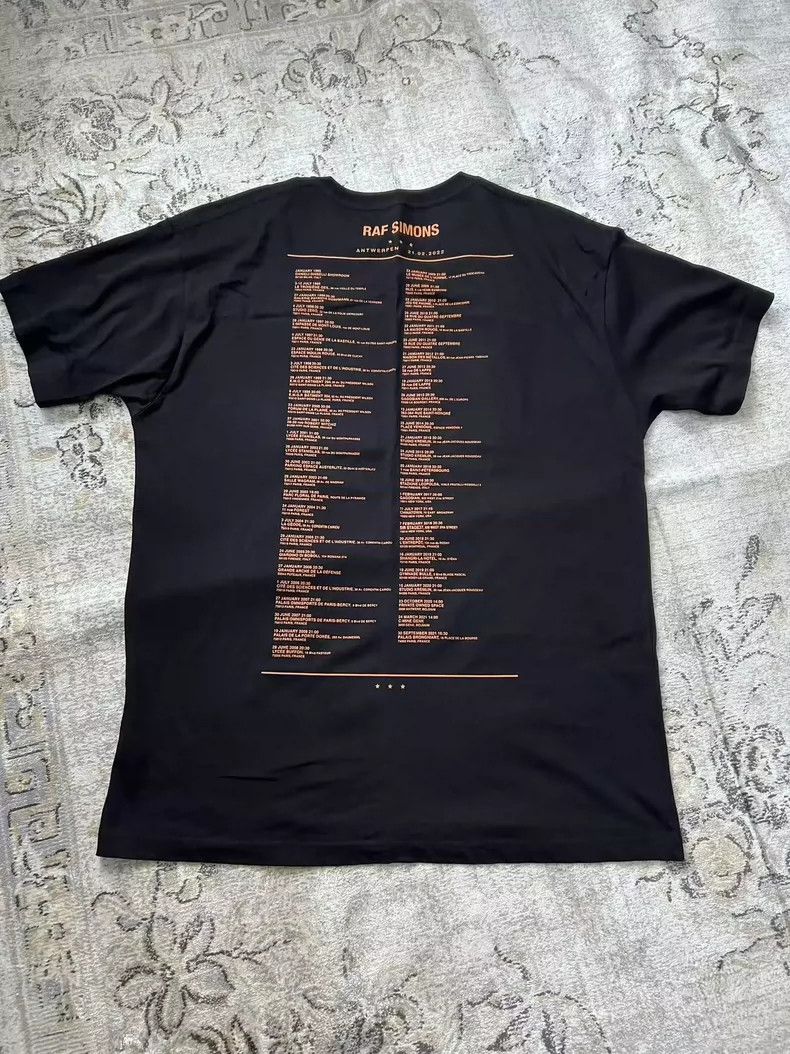 Raf Simons raf simons Barrage tour black orange short sleeves Size US L / EU 52-54 / 3 - 1 Thumbnail