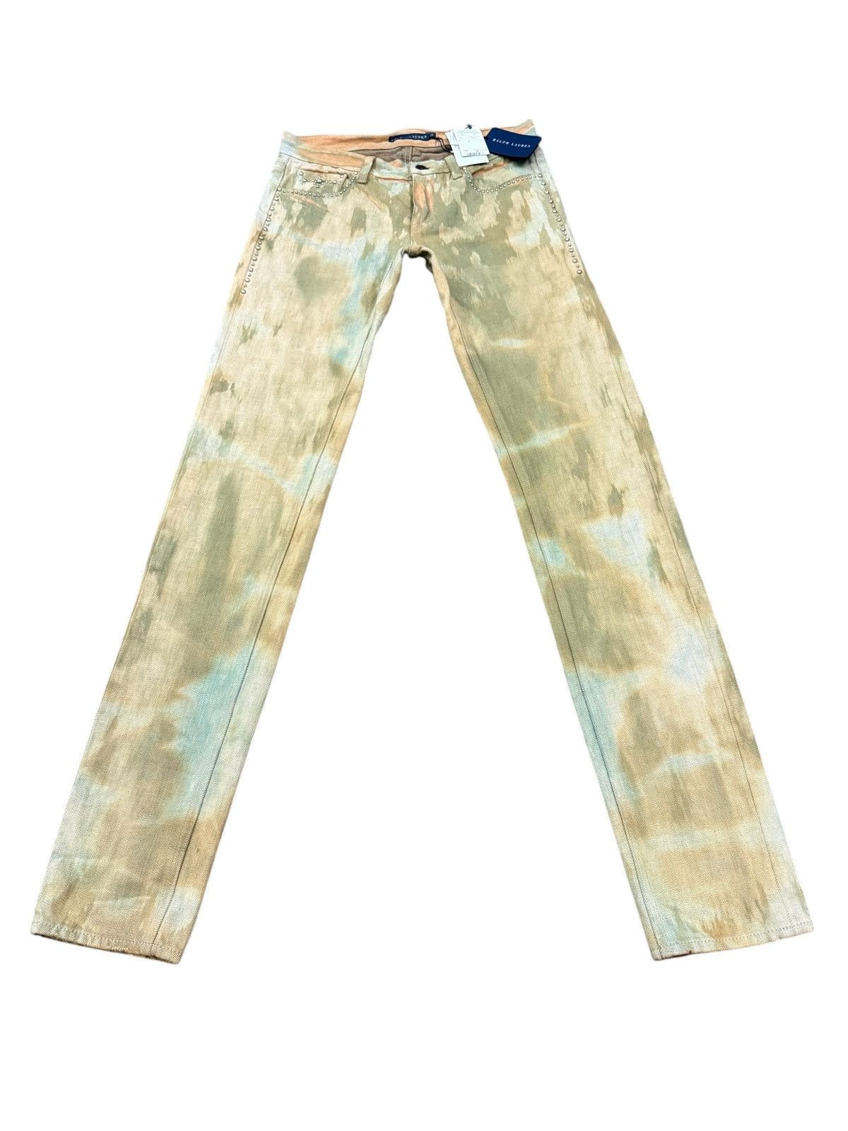 Ralph Lauren RALPH LAUREN STUD DENIM JEANS Size 28" / US 6 / IT 42 - 4 Thumbnail