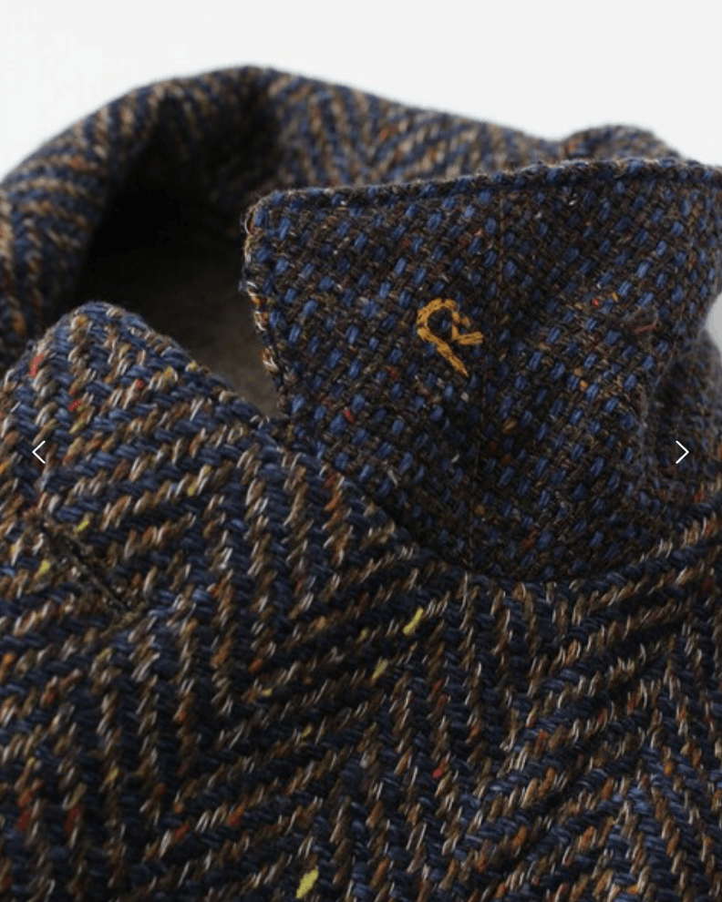 45R Indigo Kuba Tweed Blazer Jacket