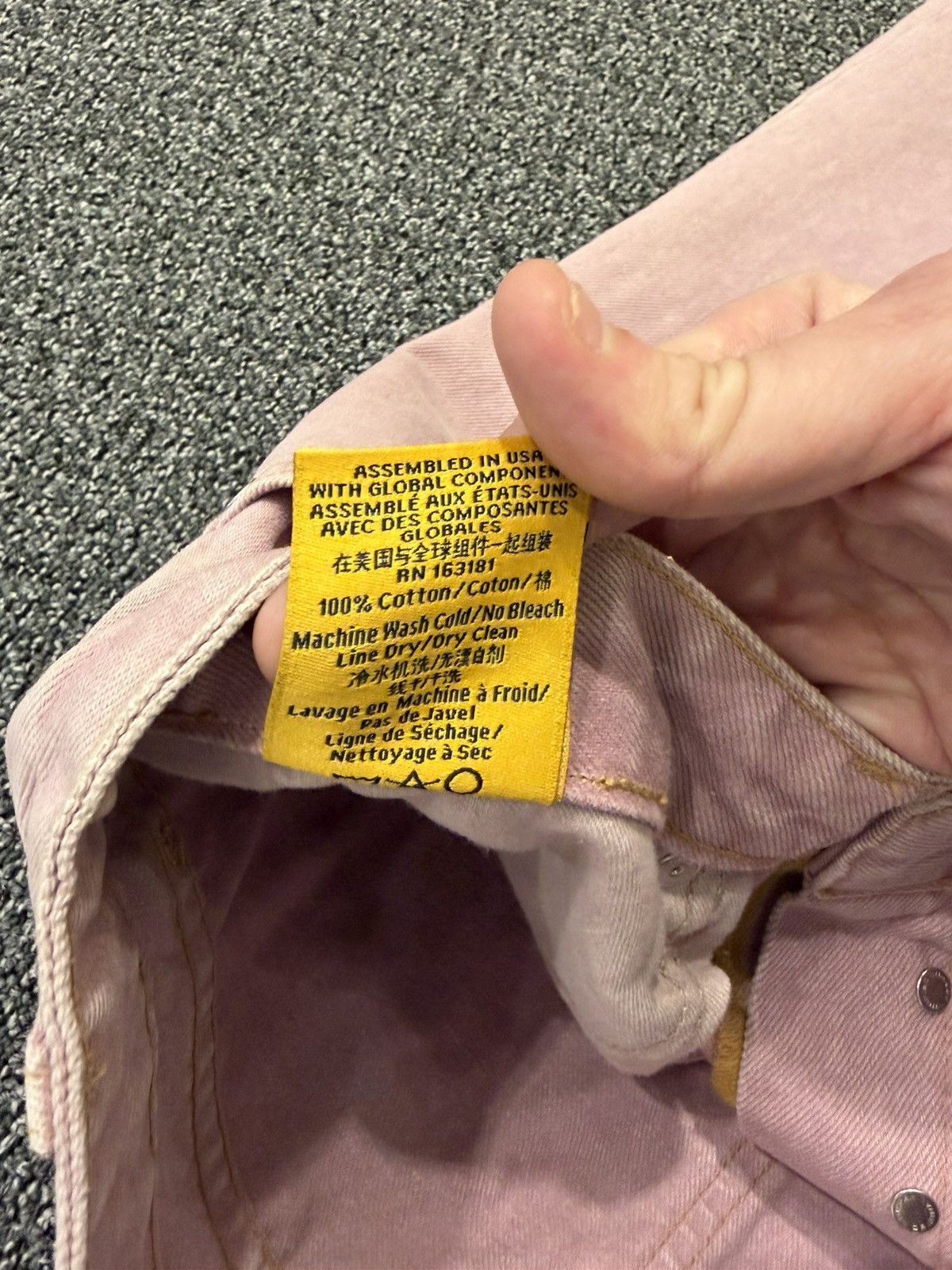 Rhude Rhude Jeans (Pink/Purple) Size US 34 / EU 50 - 6 Thumbnail