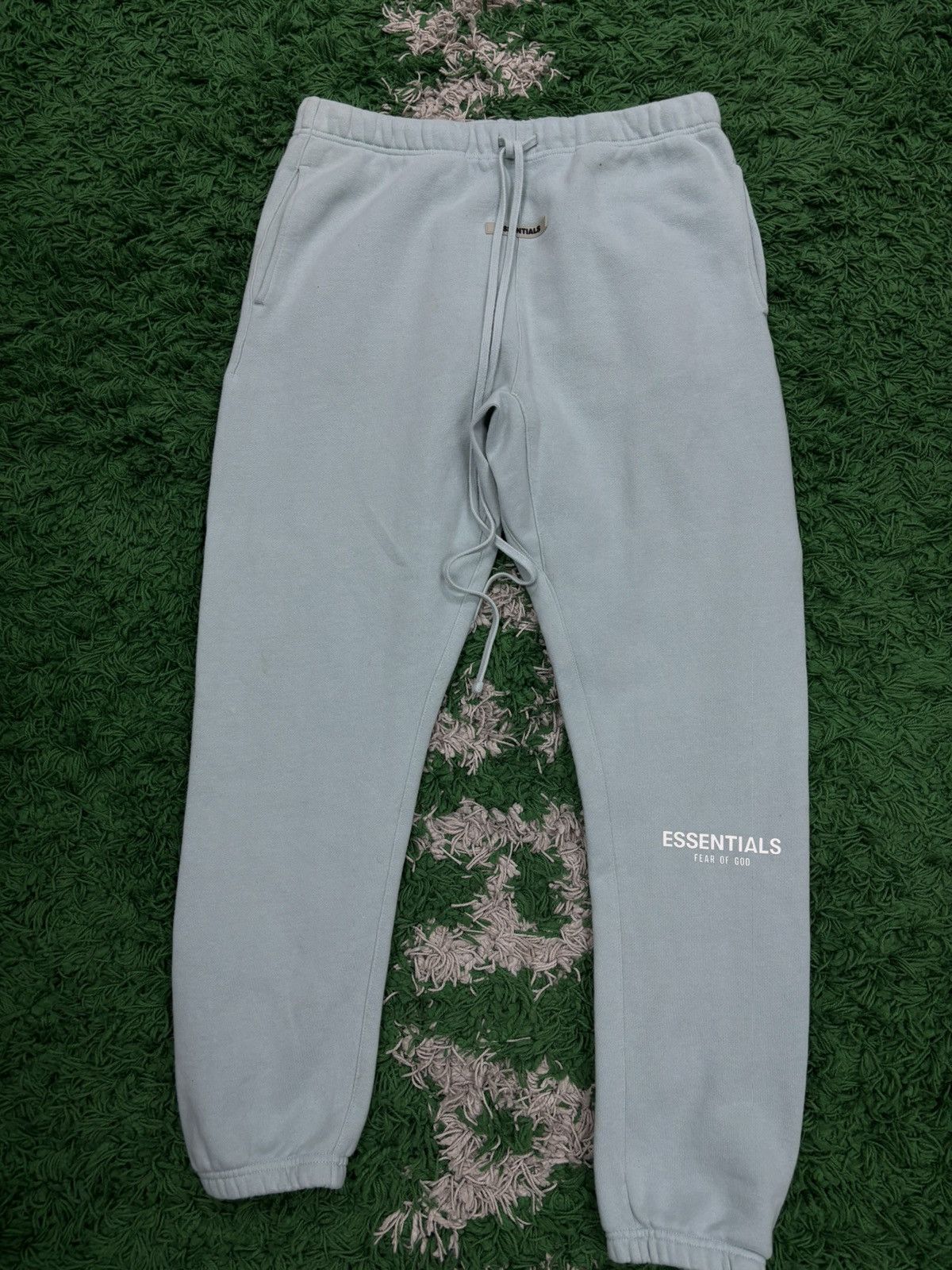 image of Fear Of God Essential Sweatpants Large in Blue, Men's (Size 34)