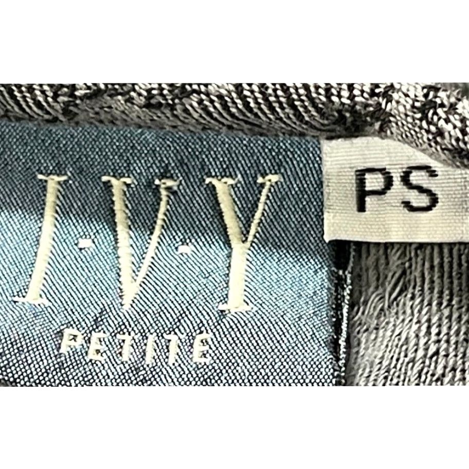 Vintage VINTAGE IVY Midi Dress PS Petite Gray Floral Long Sleeve Button Cottage Prairie Dress Size S / US 4 / IT 40 - 6 Thumbnail