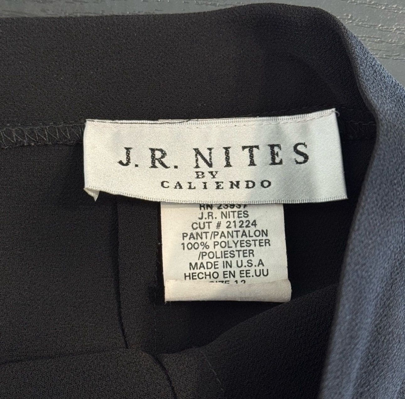 Other J.R. Nites by Caliendo Women's Black Dress Pants Size 12 Size 34" / US 12 / IT 48 - 5 Thumbnail