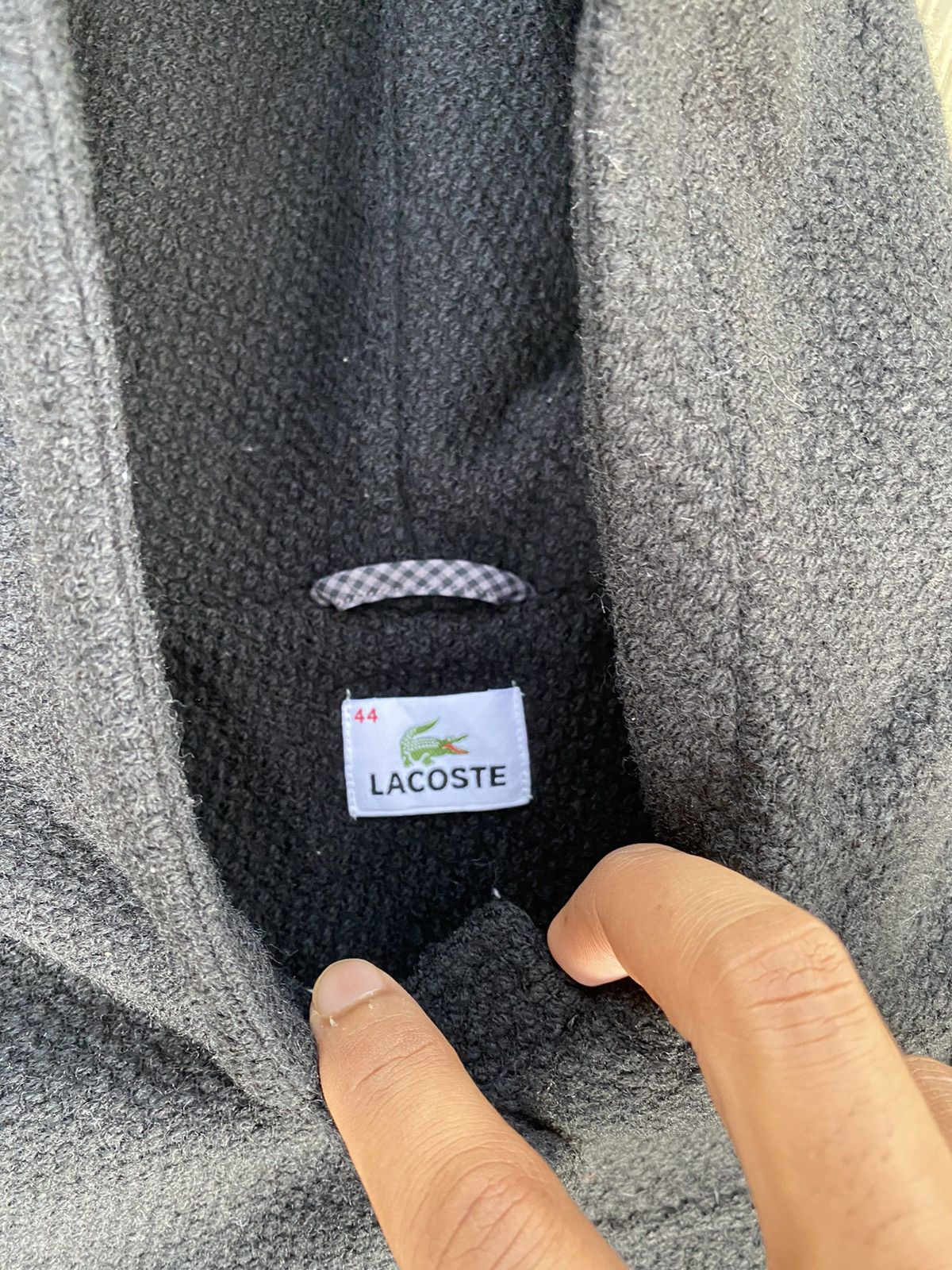 Lacoste × Vintage Vintage Lacoste Wool Long Jacket Size L / US 10 / IT 46 - 12 Thumbnail