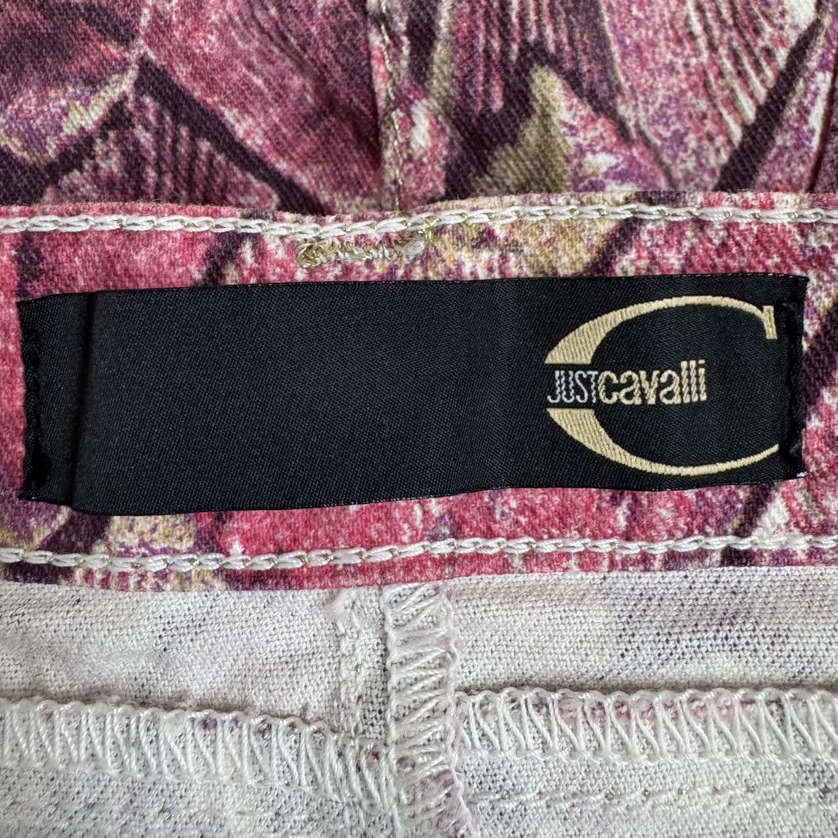 Just Cavalli Just cavalli pink snake print cotton vintage mini skirt Size 28" / US 6 / IT 42 - 5 Thumbnail