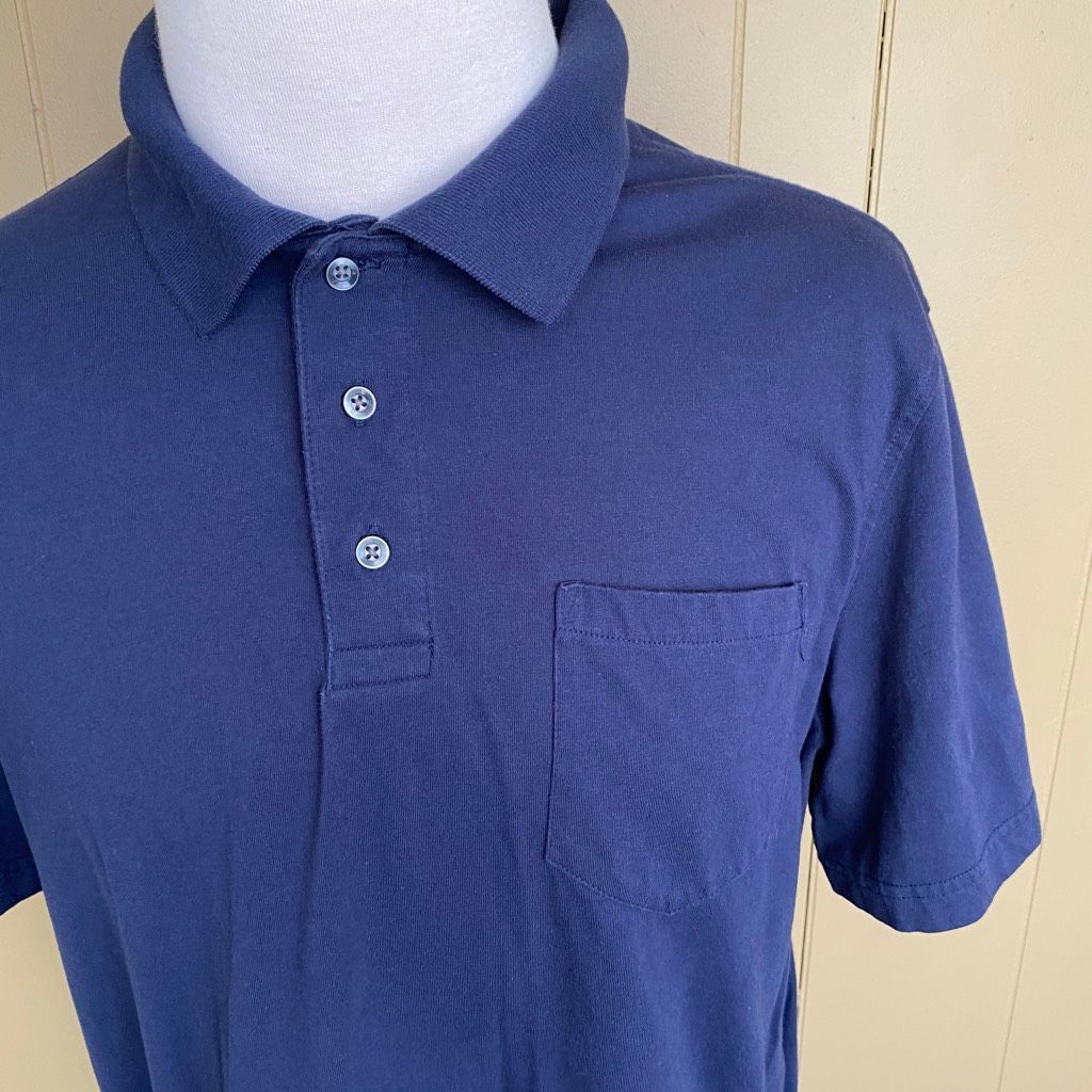 George George men XL cotton blend short sleeve 3 button collar polo Size US XL / EU 56 / 4 - 2 Thumbnail