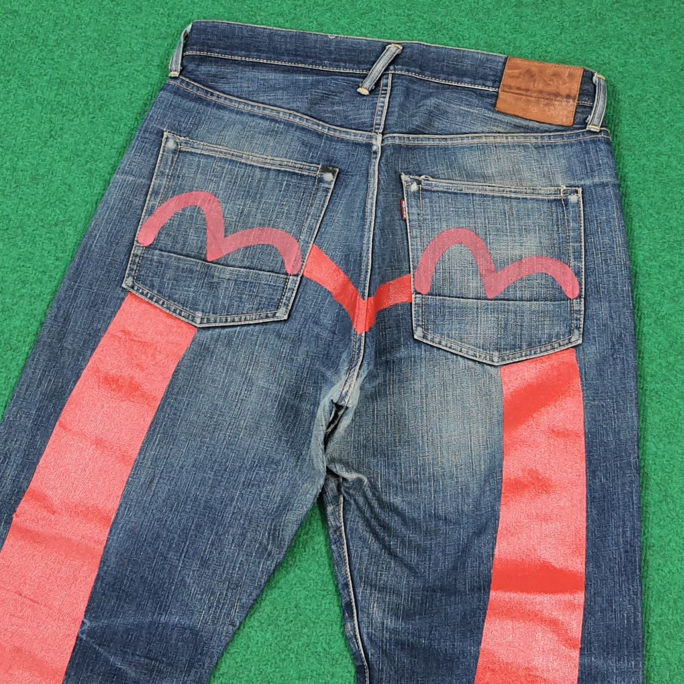 Evisu Vintage Evisu Japan Denim Custom Red Daicock Jeans C297N24 Size US 34 / EU 50 - 2 Thumbnail