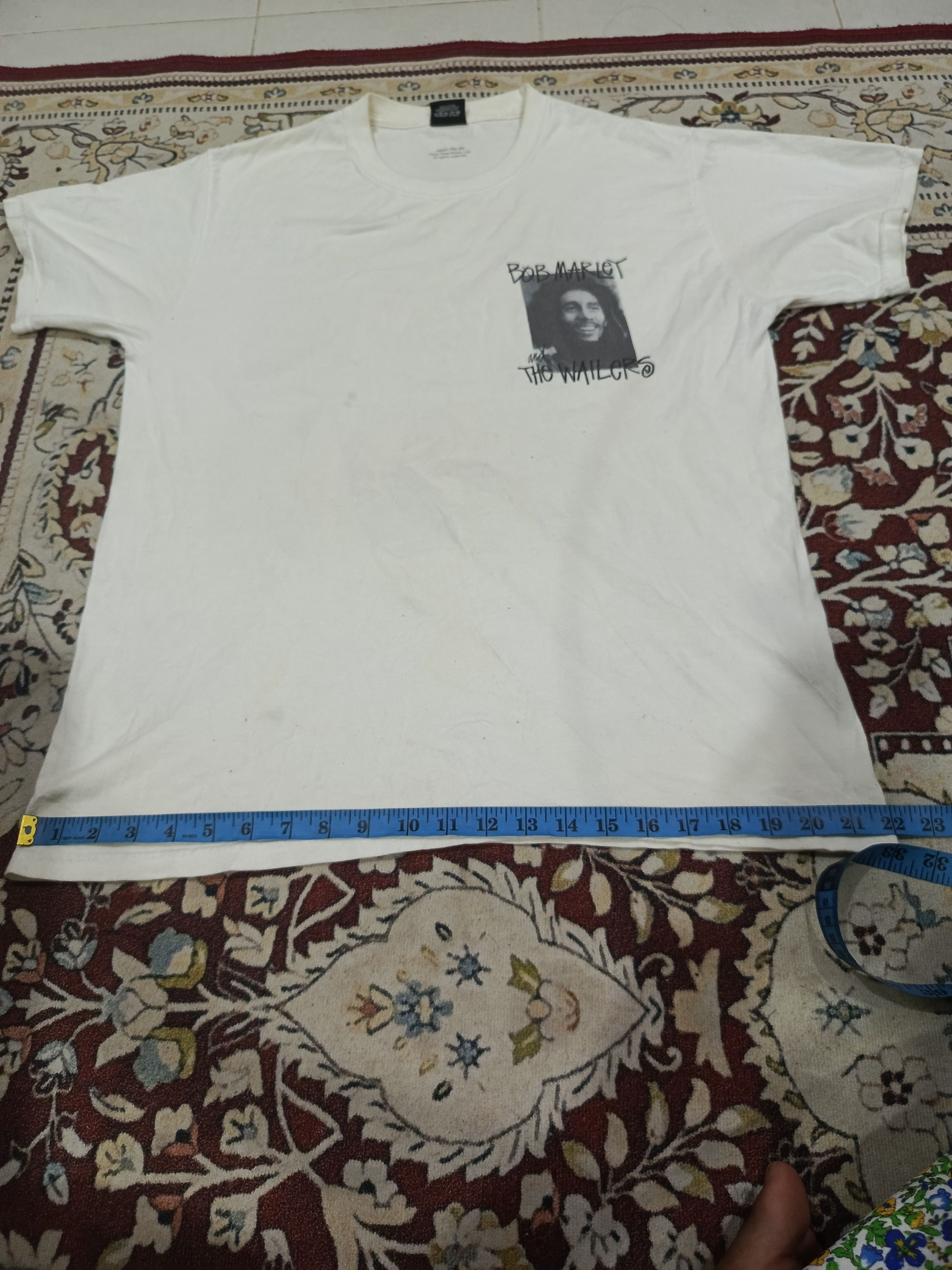 Stussy Bob Marley × Stussy bob frame tee white Size US M / EU 48-50 / 2 - 6 Thumbnail