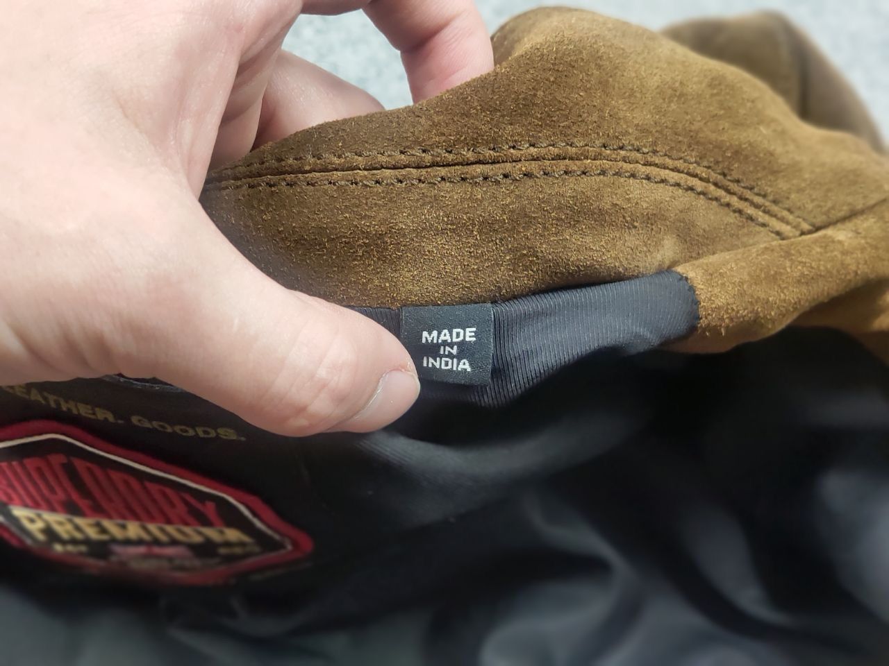 Superdry Superdry Premium suede leather tan Brown Zip British Jacket Size US XL / EU 56 / 4 - 17 Thumbnail
