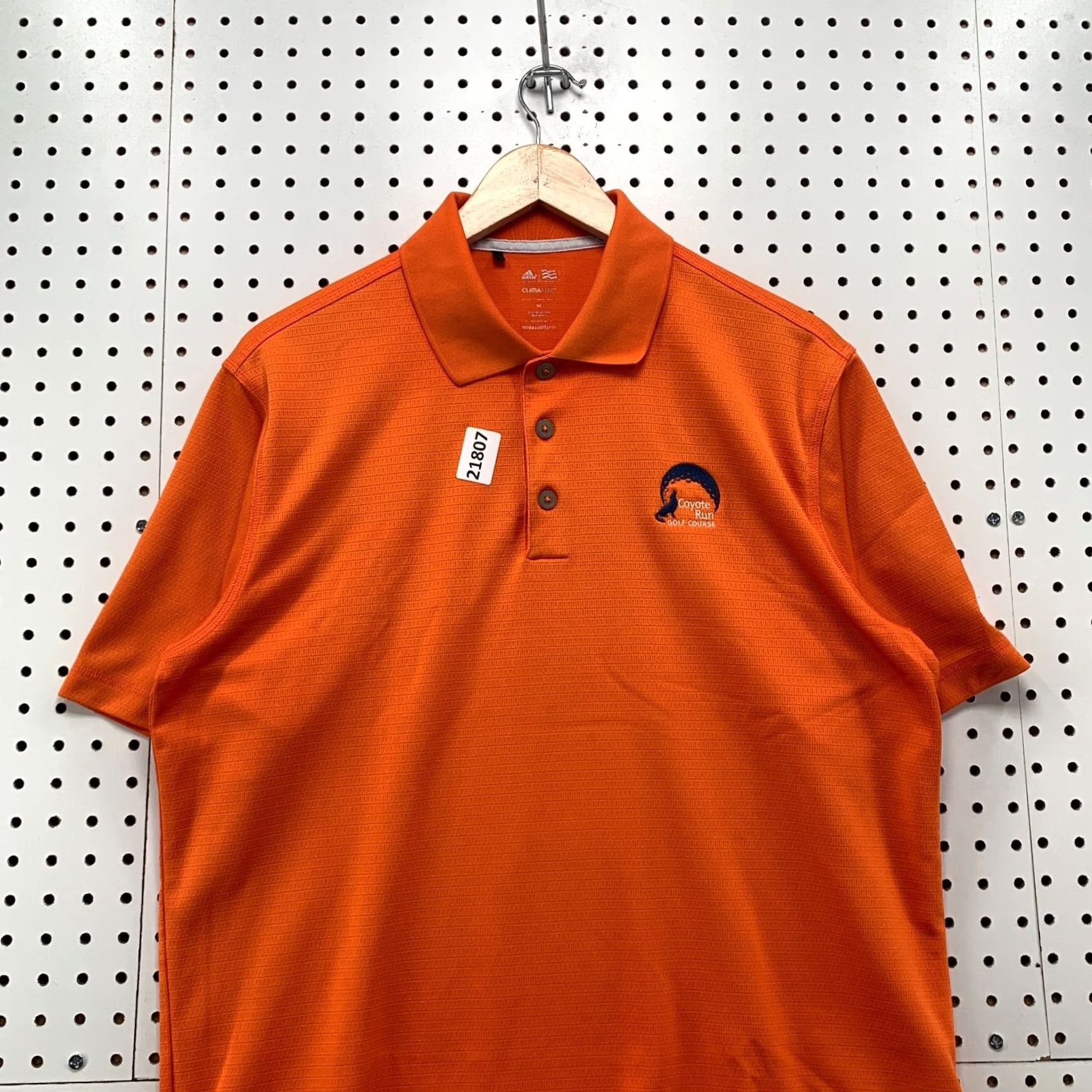 Adidas Adidas Climalite Polo Shirt Orange Mens Medium Golf 22x29 Coyote Run Course Size US M / EU 48-50 / 2 - 5 Thumbnail