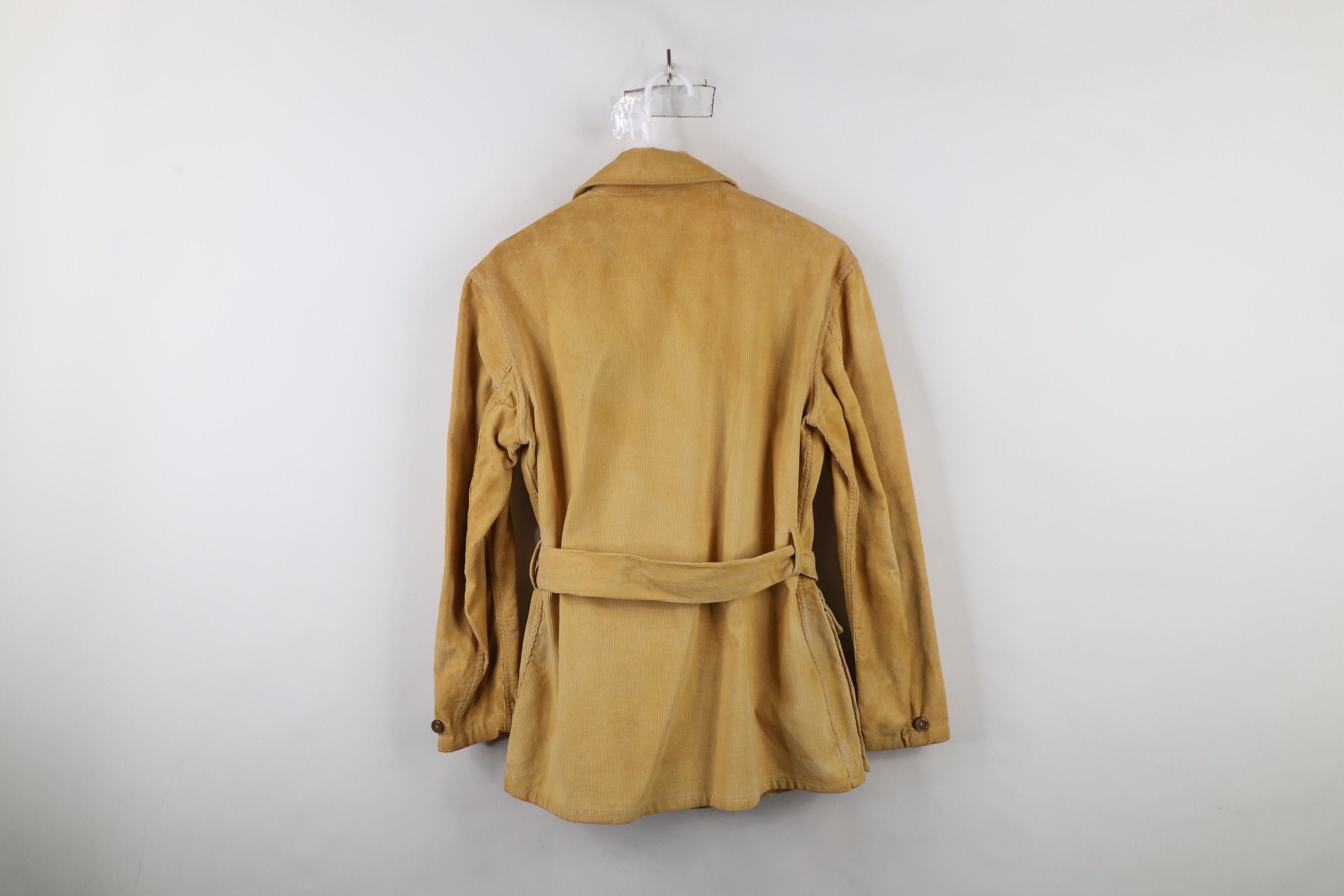 Vintage Vintage 70s Streetwear Belted Corduroy Trench Coat Jacket Size US S / EU 44-46 / 1 - 14 Thumbnail