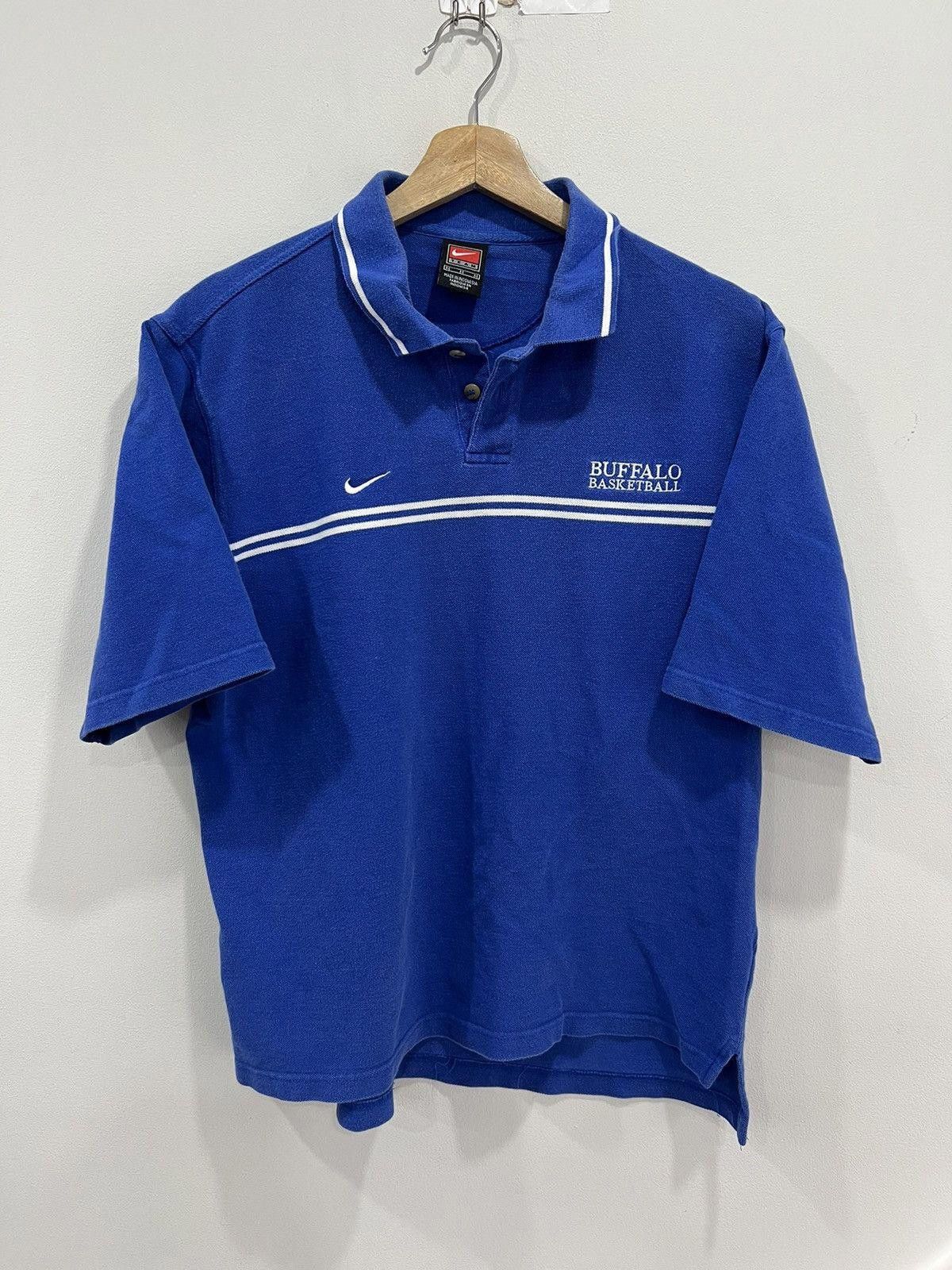 Nike Vintage Nike Buffalo Basketball Polo Shirt swoosh check Size US S / EU 44-46 / 1 - 1 Thumbnail