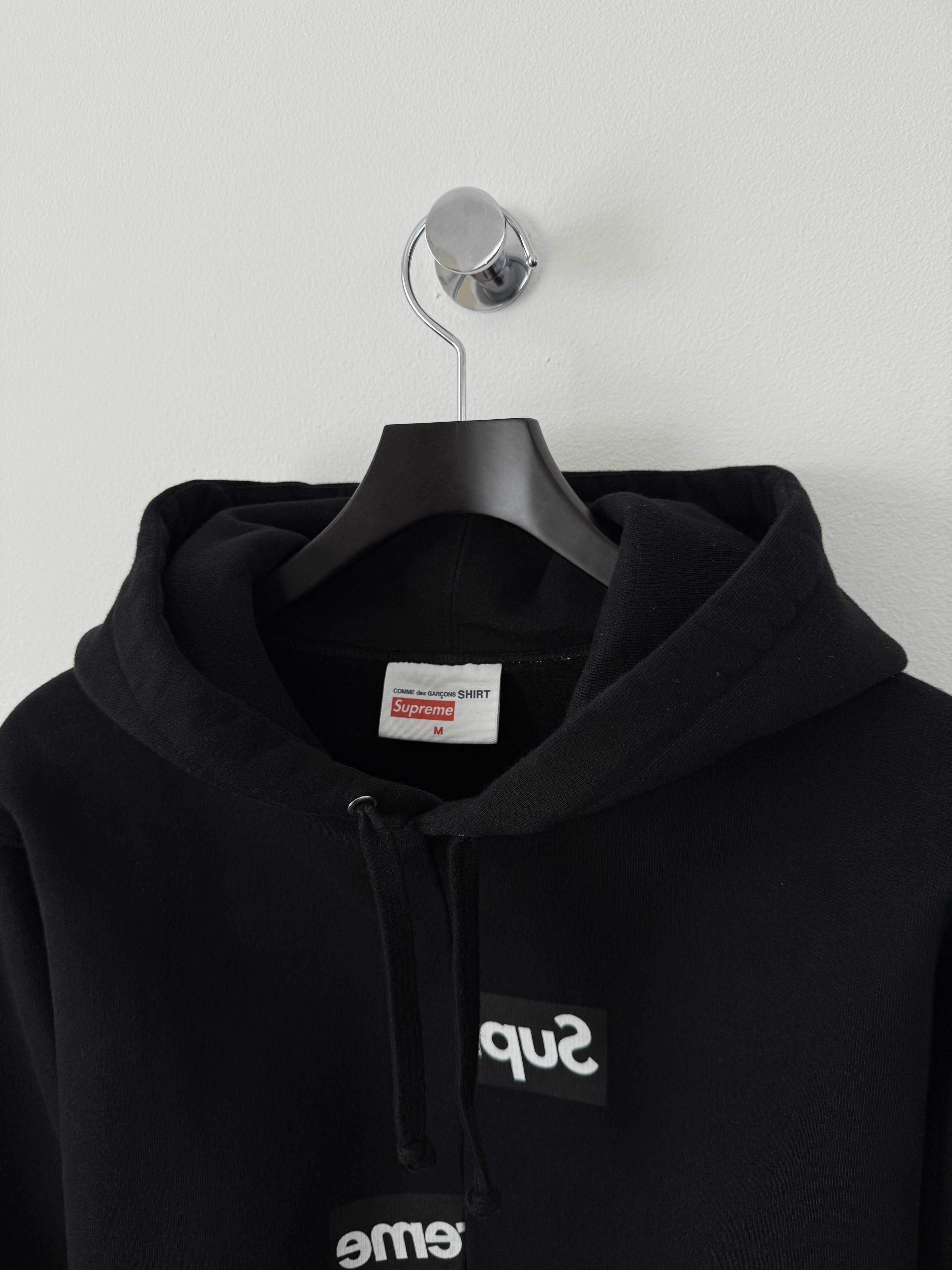 Comme des Garcons SHIRT × Supreme Split Box Logo Bogo Hoodie Size US M / EU 48-50 / 2 - 8 Thumbnail