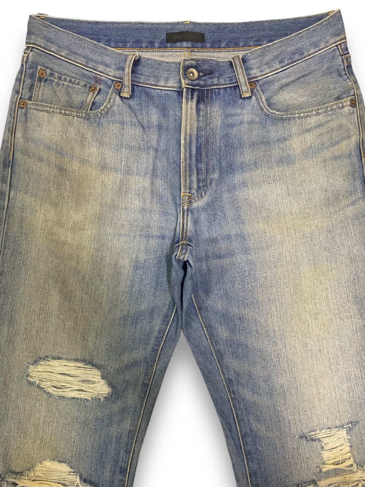 Uniqlo Vintage Uniqlo UJ Rusty Mud Wash Regular Fit Distress Jeans Size US 34 / EU 50 - 3 Thumbnail