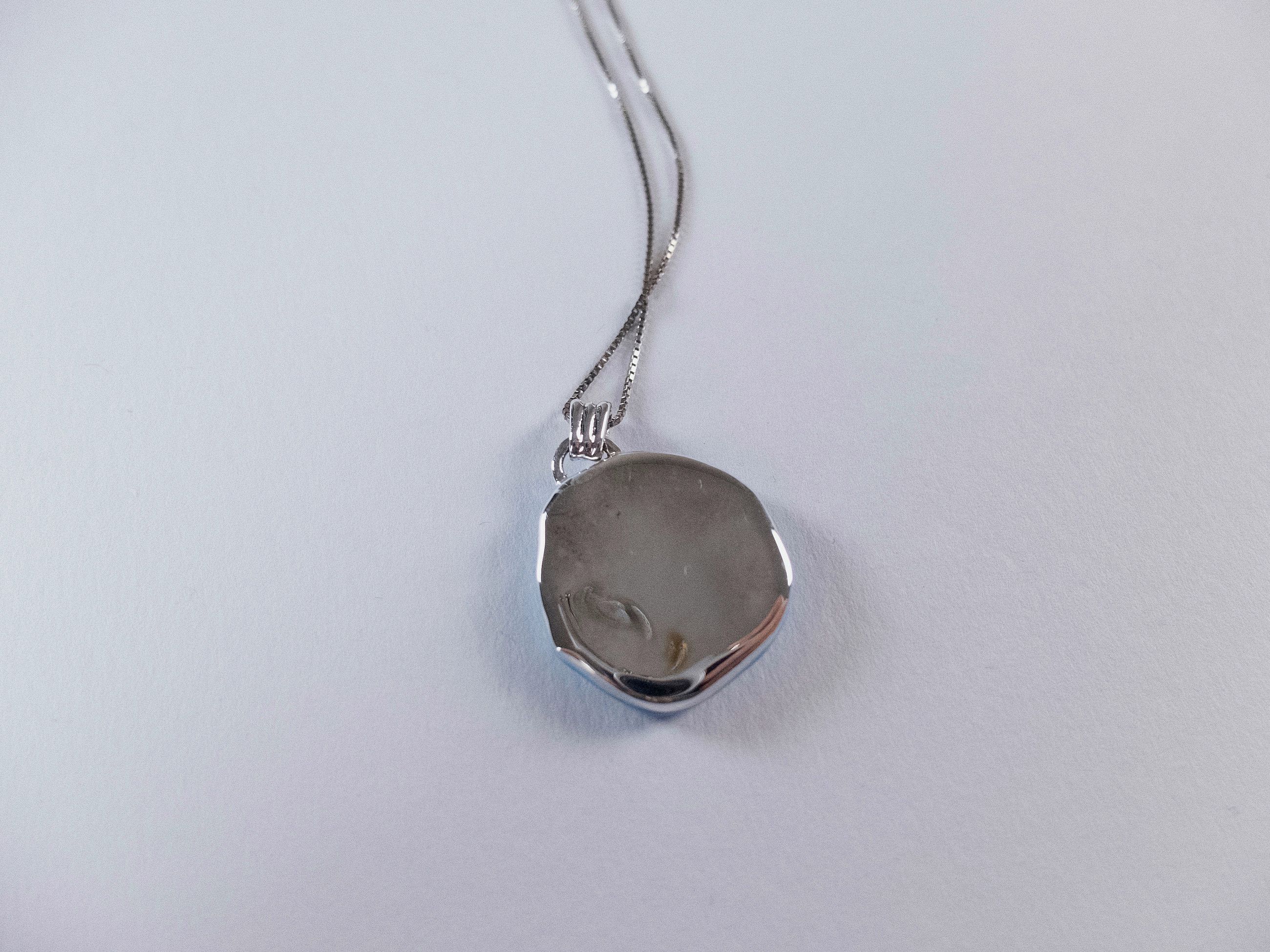 Bottega Veneta BOTTEGA VENETA Seal blue silver enamel chain necklace q Size ONE SIZE - 9 Thumbnail