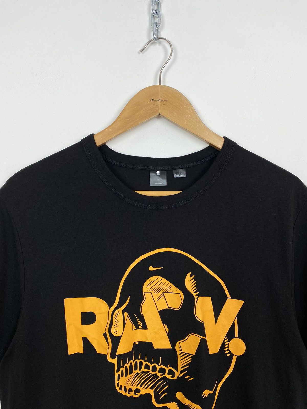 G-Star G-Star Raw Designee Skull Logo T-Shirt Size Large Black Top Size US L / EU 52-54 / 3 - 2 Thumbnail