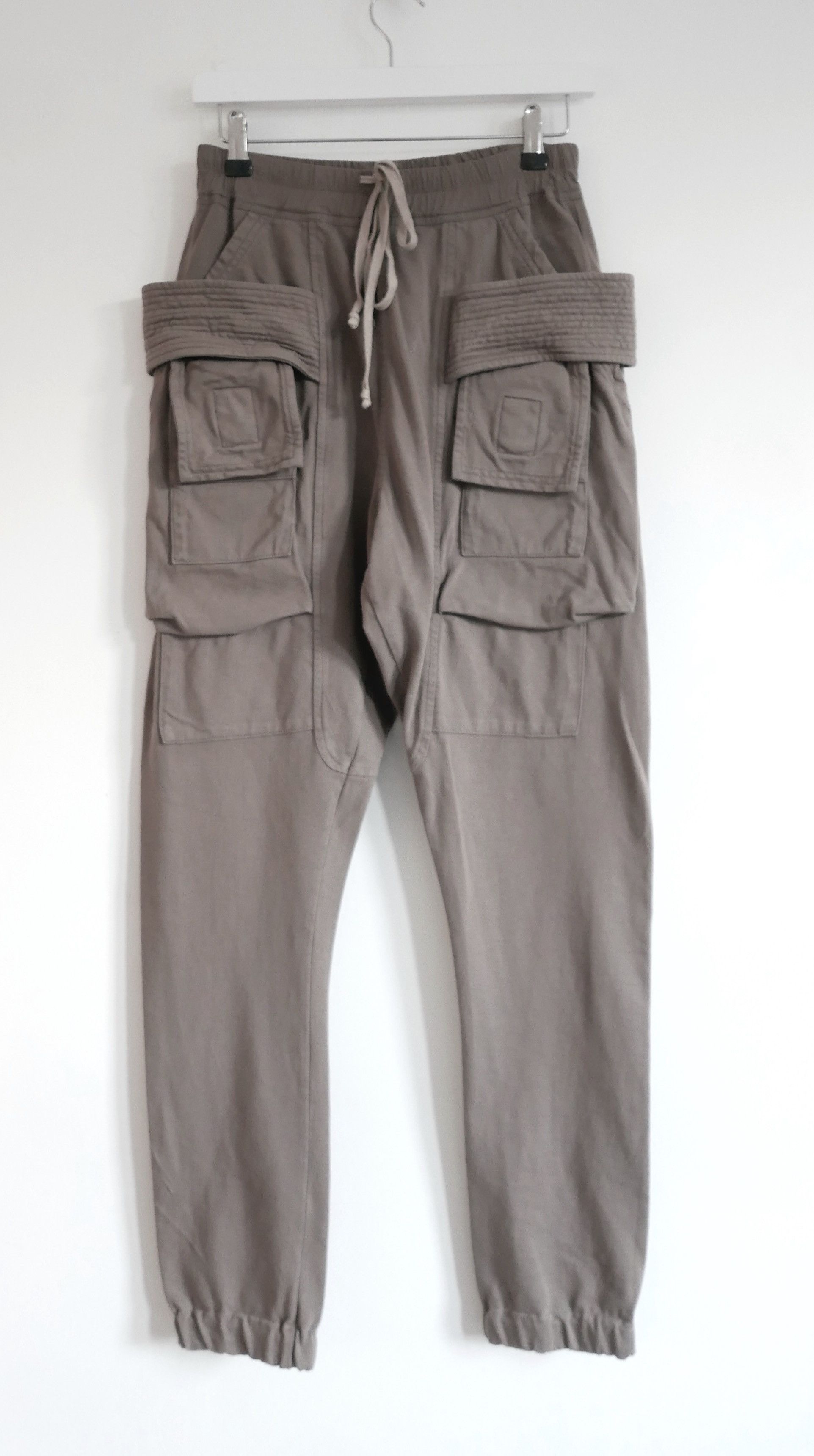 image of Rick Owens x Rick Owens Drkshdw Creatch Cargo Pants in Beige, Men's (Size 28)