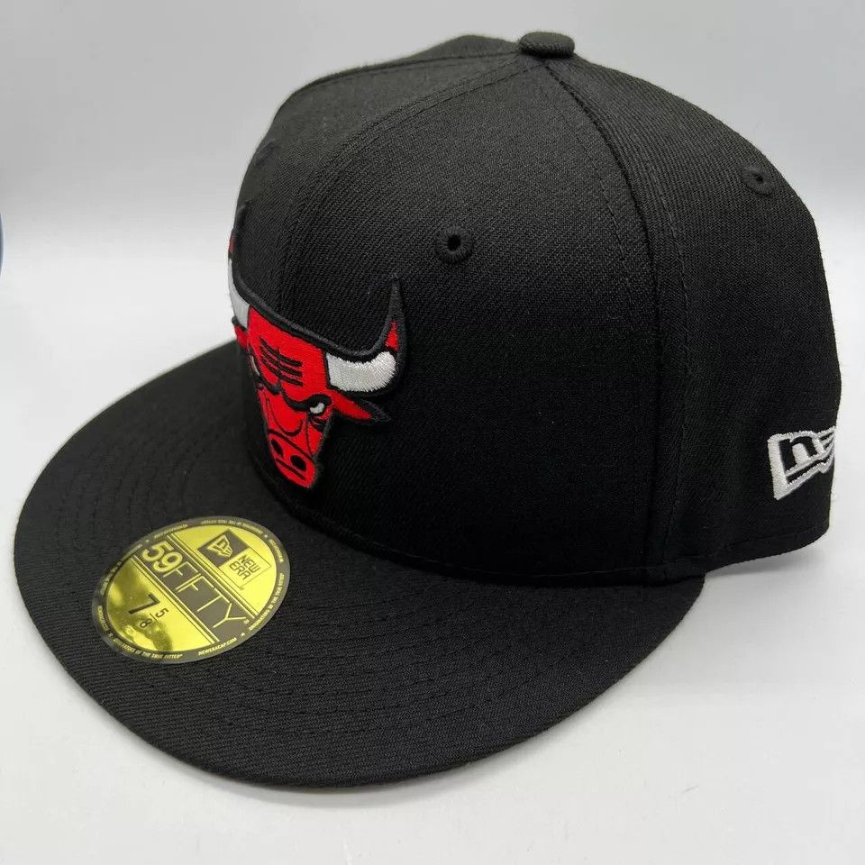 New Era Chicago Bulls Windy City NBA 7 5/8 Hat Fitted Cap New Men Size ONE SIZE - 3 Thumbnail