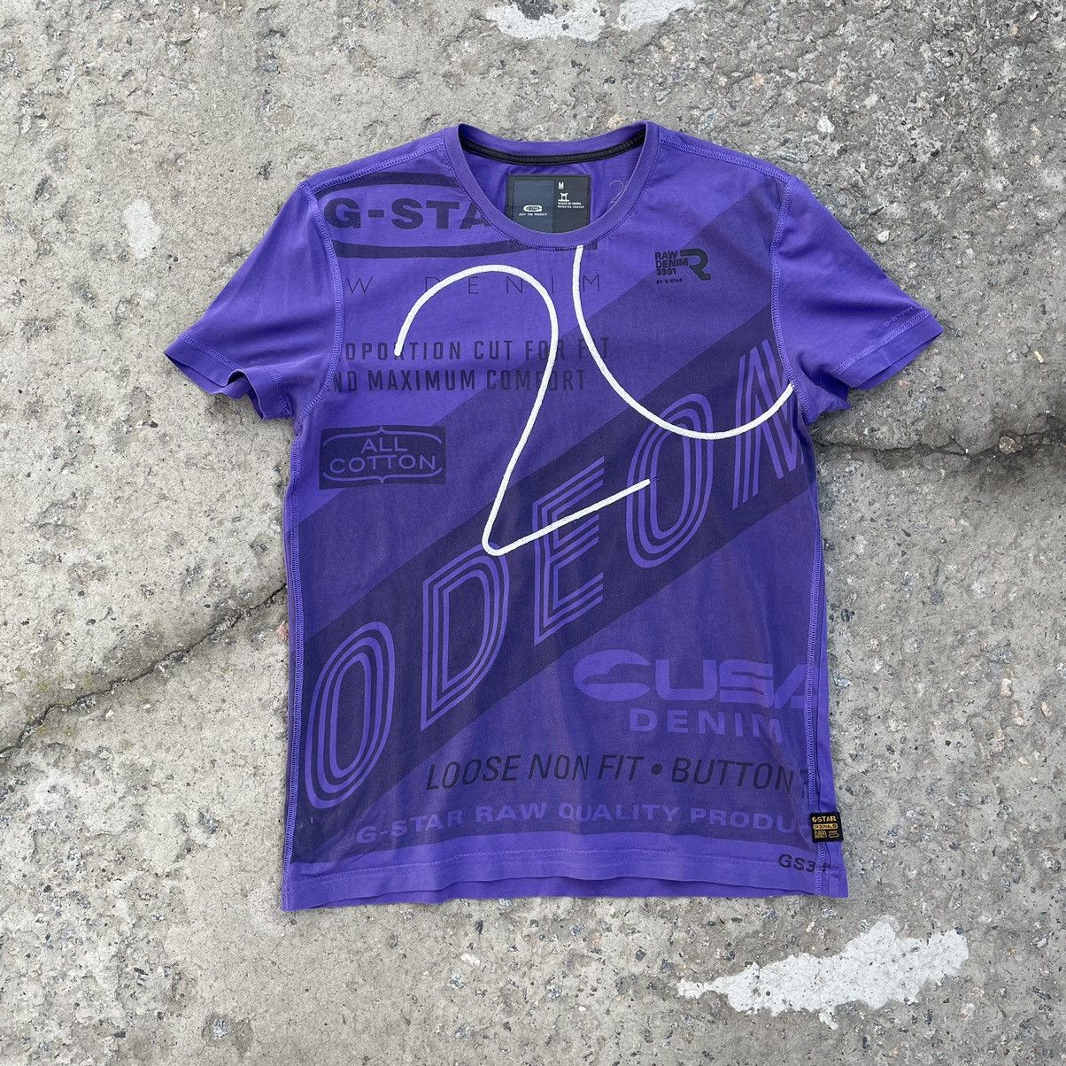 G-Star × Vintage Vintage G star T-shirts Overprint Y2K 90s Japanese Style Size US M / EU 48-50 / 2 - 1 Thumbnail