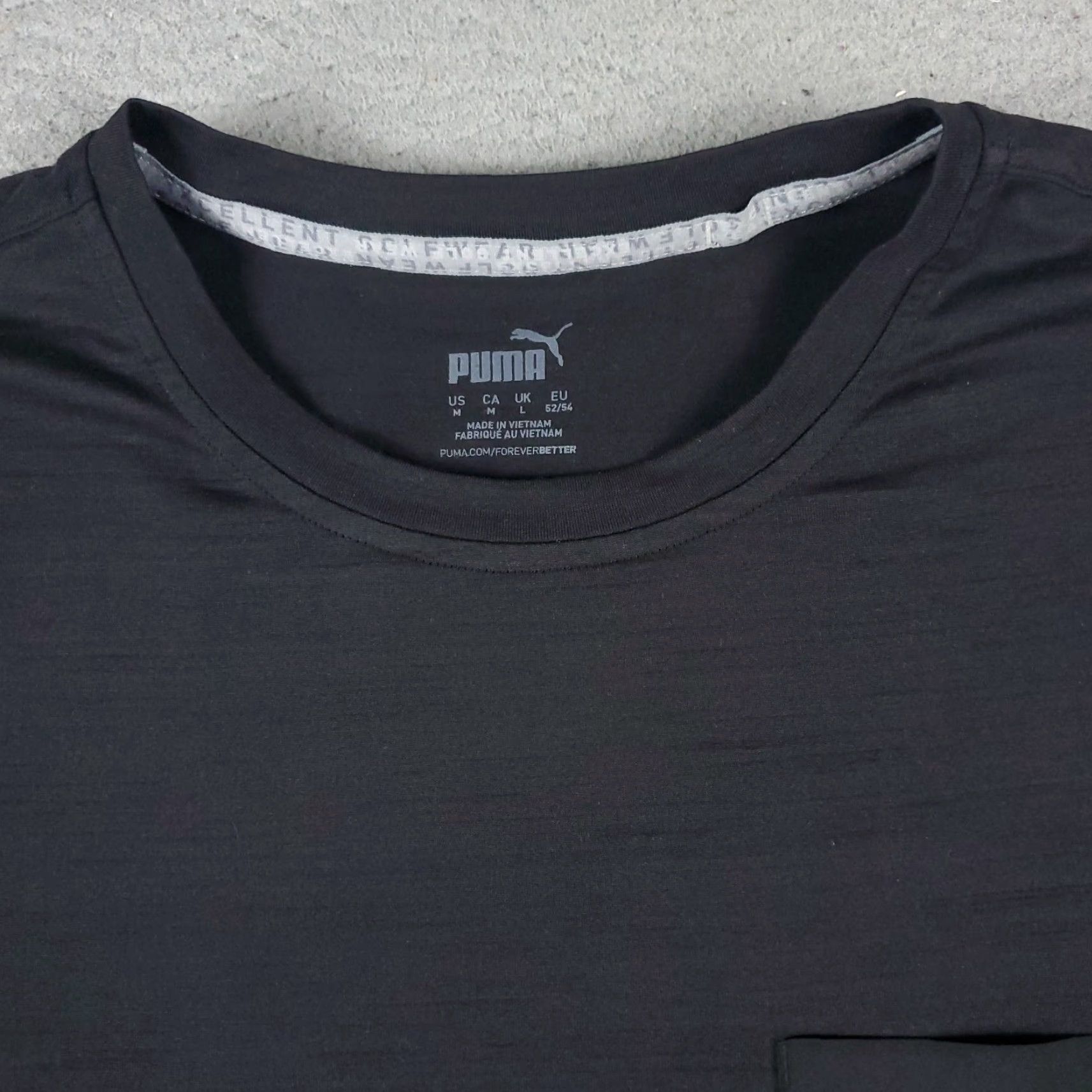 Puma PUMA T Shirt Mens M Black Logo Short Sleeve Casual Cotton Blend Knit Crew Neck Unisex Adults Size US M / EU 48-50 / 2 - 2 Thumbnail
