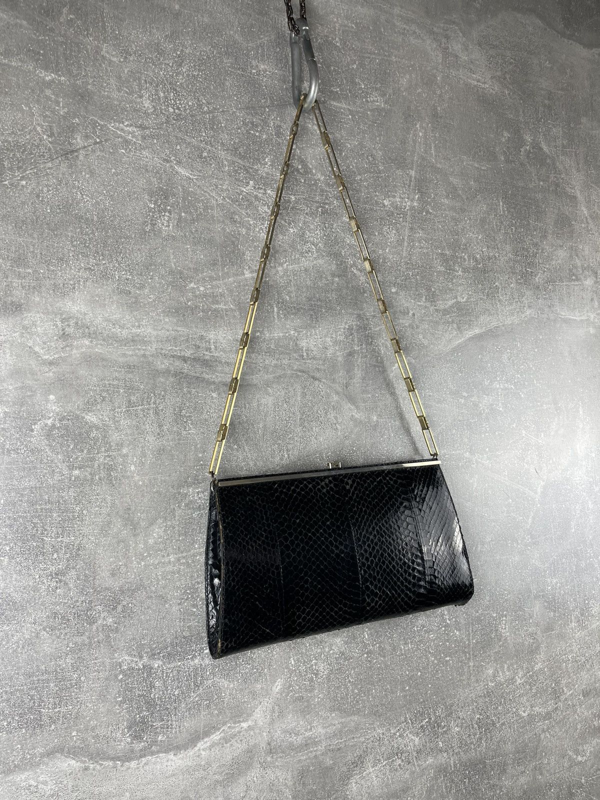 Vintage Linea Giemme Vintage 1970 Snake skin Evening Clutch Bag Size ONE SIZE - 3 Thumbnail