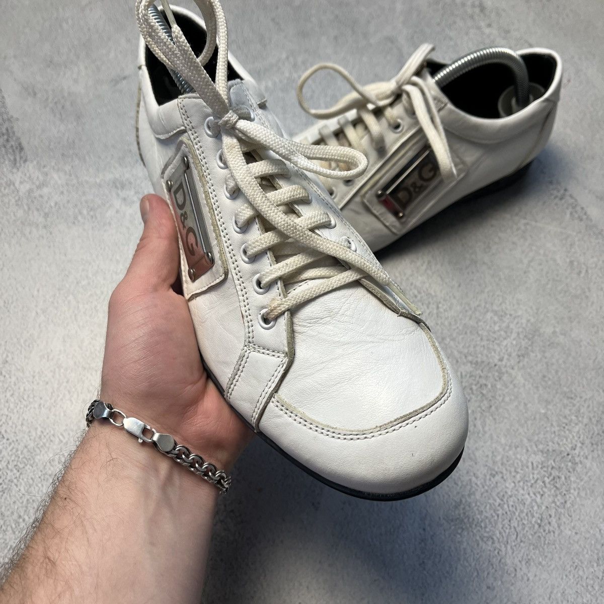 Dolce & Gabbana × Vintage Vintage Dolce & Gabbana Dalton Metal logo y2k sneakers Size US 8 / EU 41 - 5 Thumbnail