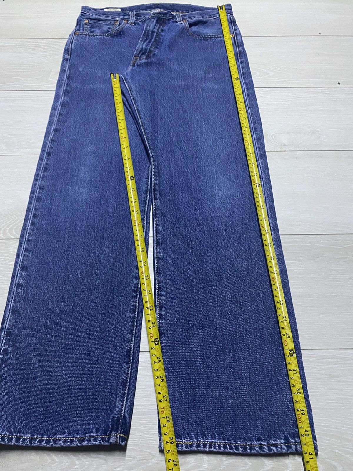 Levi's Vintage Levis Big E Blue Wash Distressed Loose Jeans Size US 32 / EU 48 - 13 Thumbnail