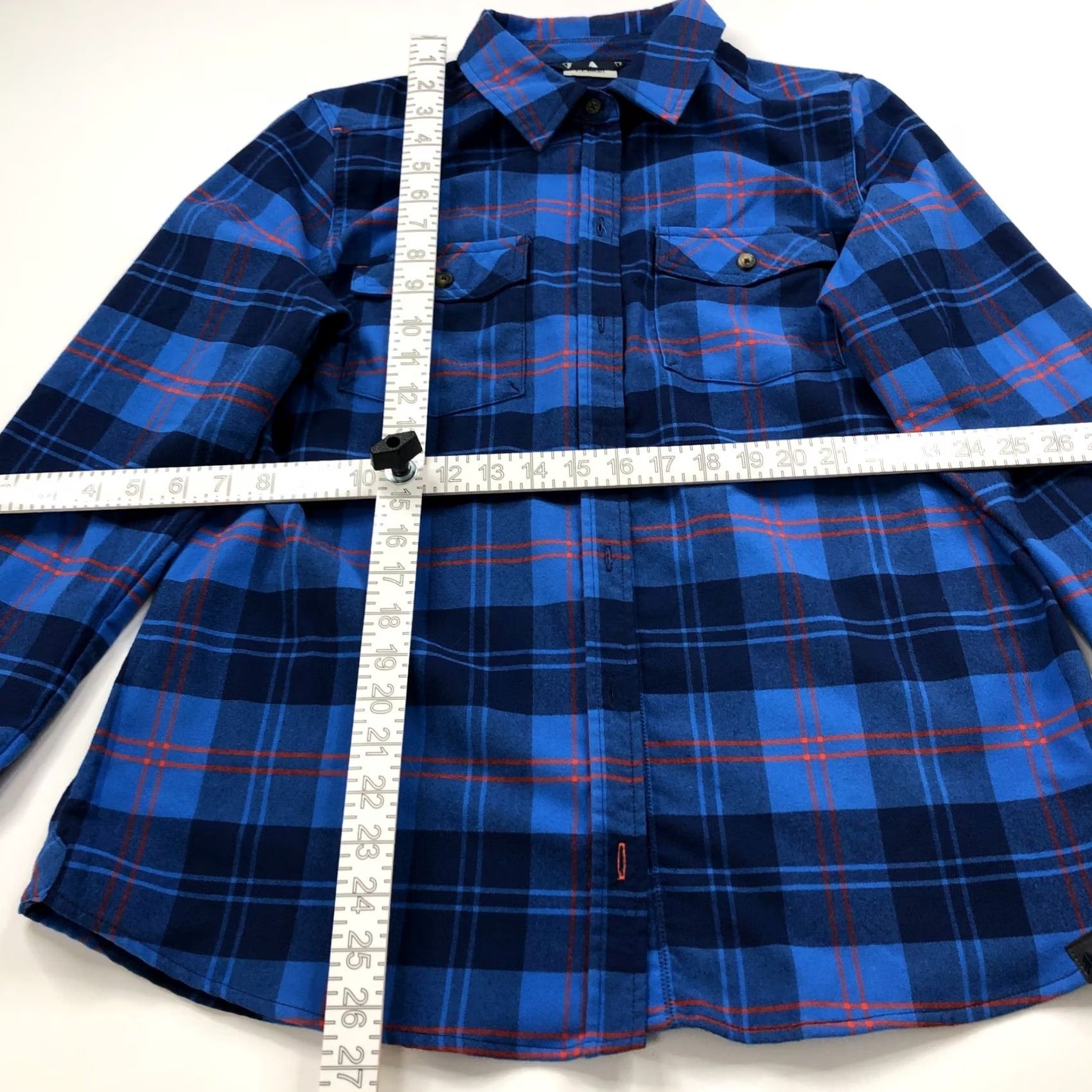 Vintage L.L. Bean Shirt Plaid Button Long Sleeve Blue MINT - Women, Regular, Flannel, Vintage? No, All Seasons, Pockets, Classic, 90s? (condensed) Size M / US 6-8 / IT 42-44 - 3 Thumbnail