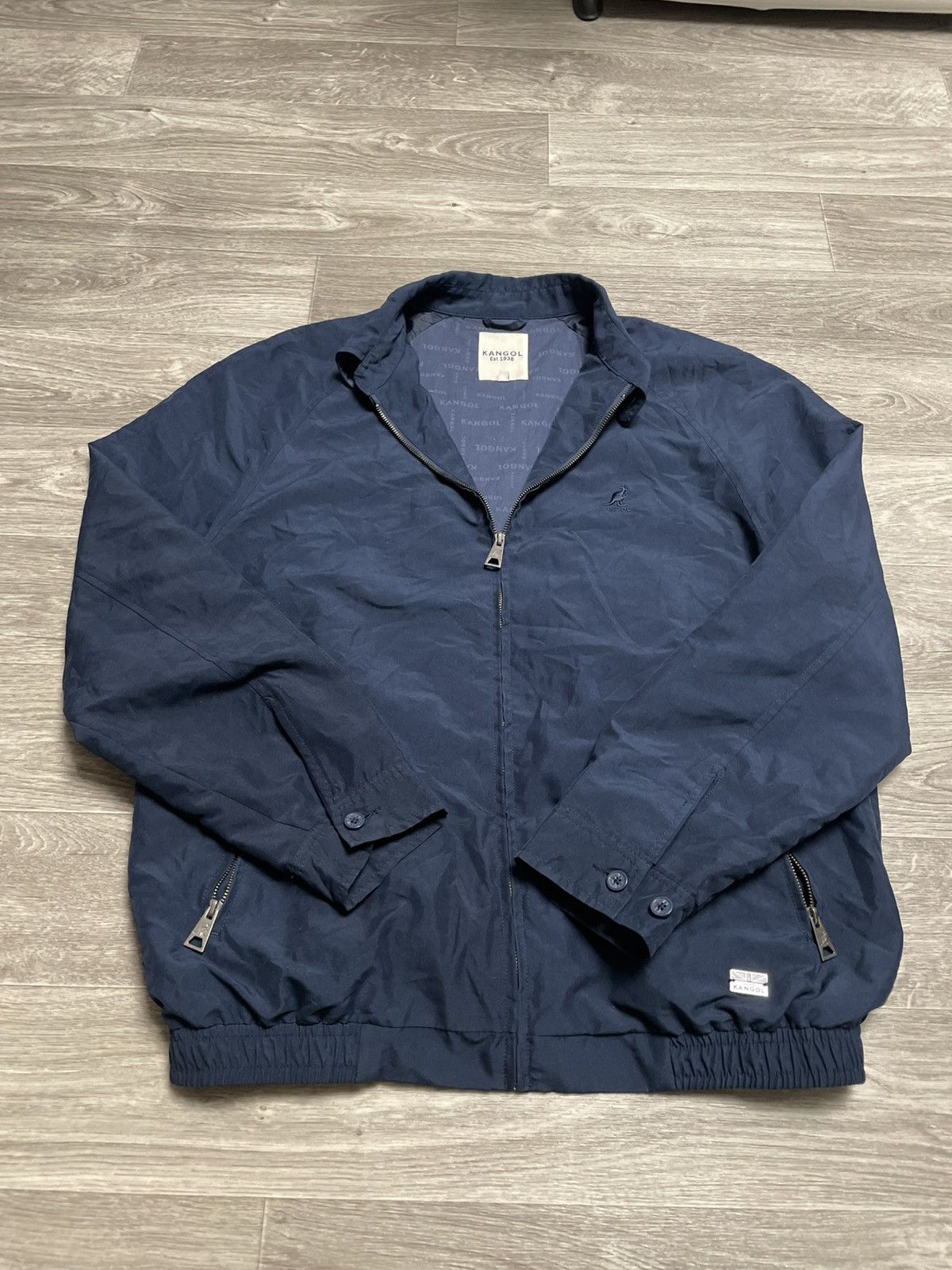 Kangol Vintage Kangol Navy Blue Light Jacket Overshirt 90s Size US M / EU 48-50 / 2 - 13 Thumbnail