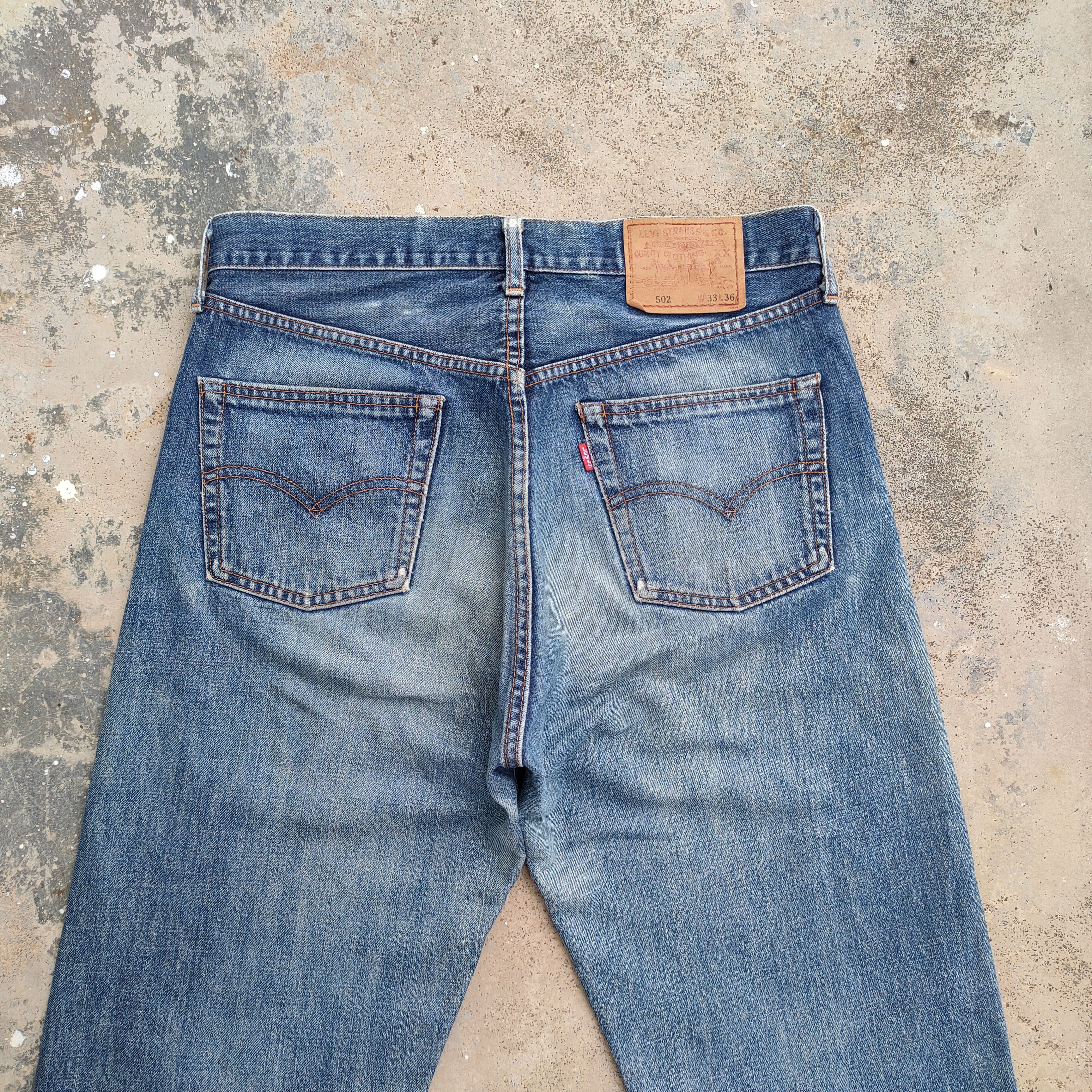 Levi's Vintage Clothing VINTAGE LEVI'S 502 98' BIG E SELVEDGE JEANS DENIM PANTS Size US 33 - 11 Thumbnail