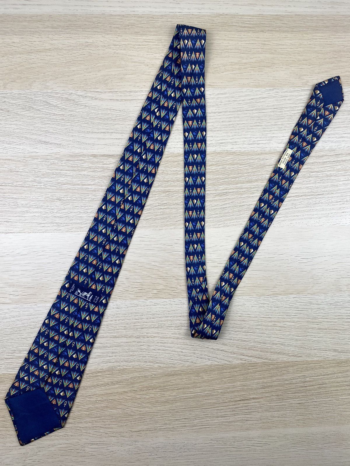 Hermes Hermes Silk Tie T49 Size ONE SIZE - 3 Thumbnail