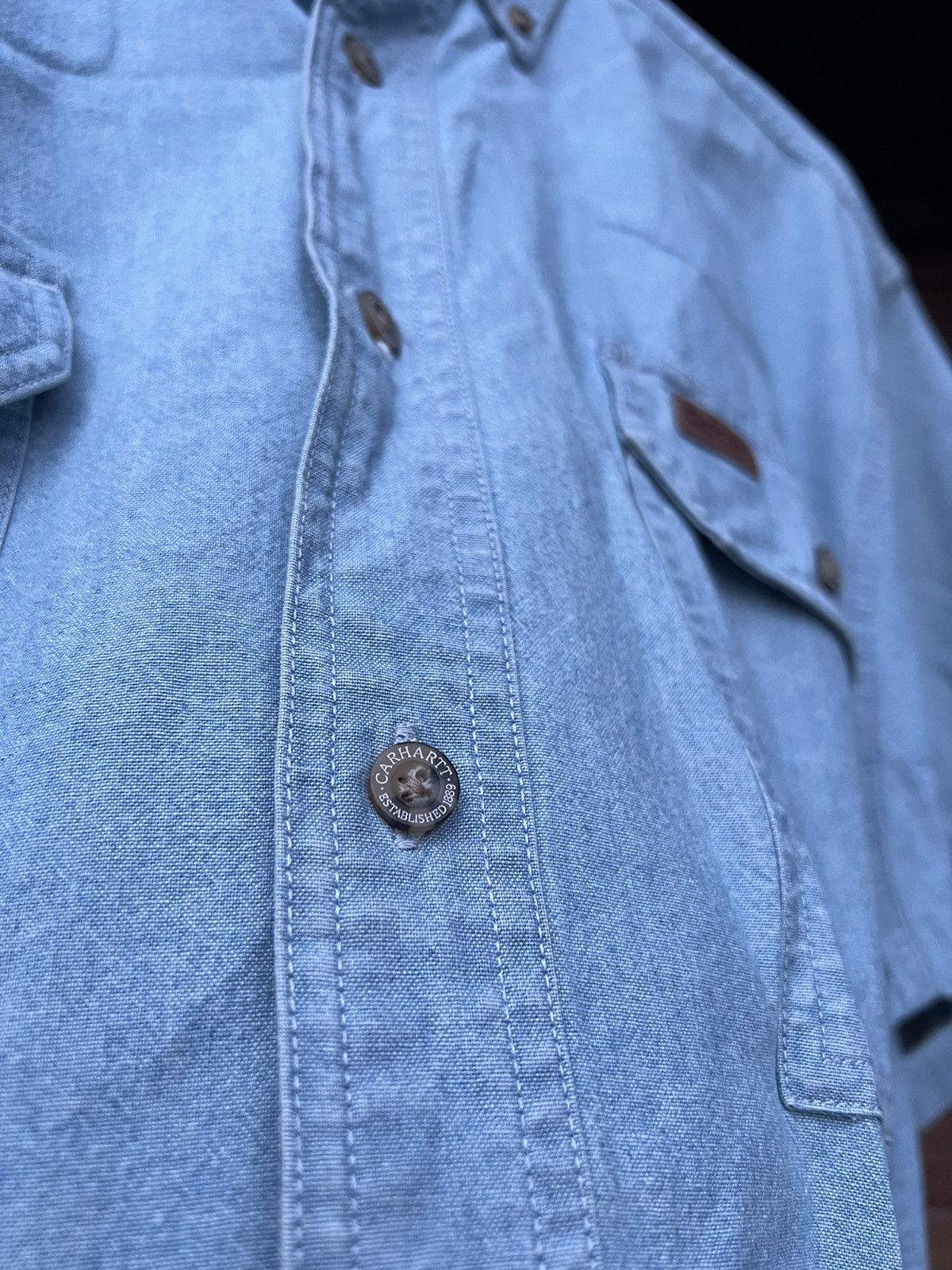 Carhartt × Vintage 👔 Carhartt Vintage Shirt with short sleeves Size US M / EU 48-50 / 2 - 4 Thumbnail