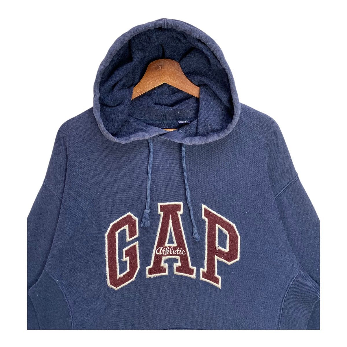 Gap Vintage Gap Athletic Hoodie Spellout Blue Size XS fits L Size US XS / EU 42 / 0 - 2 Thumbnail