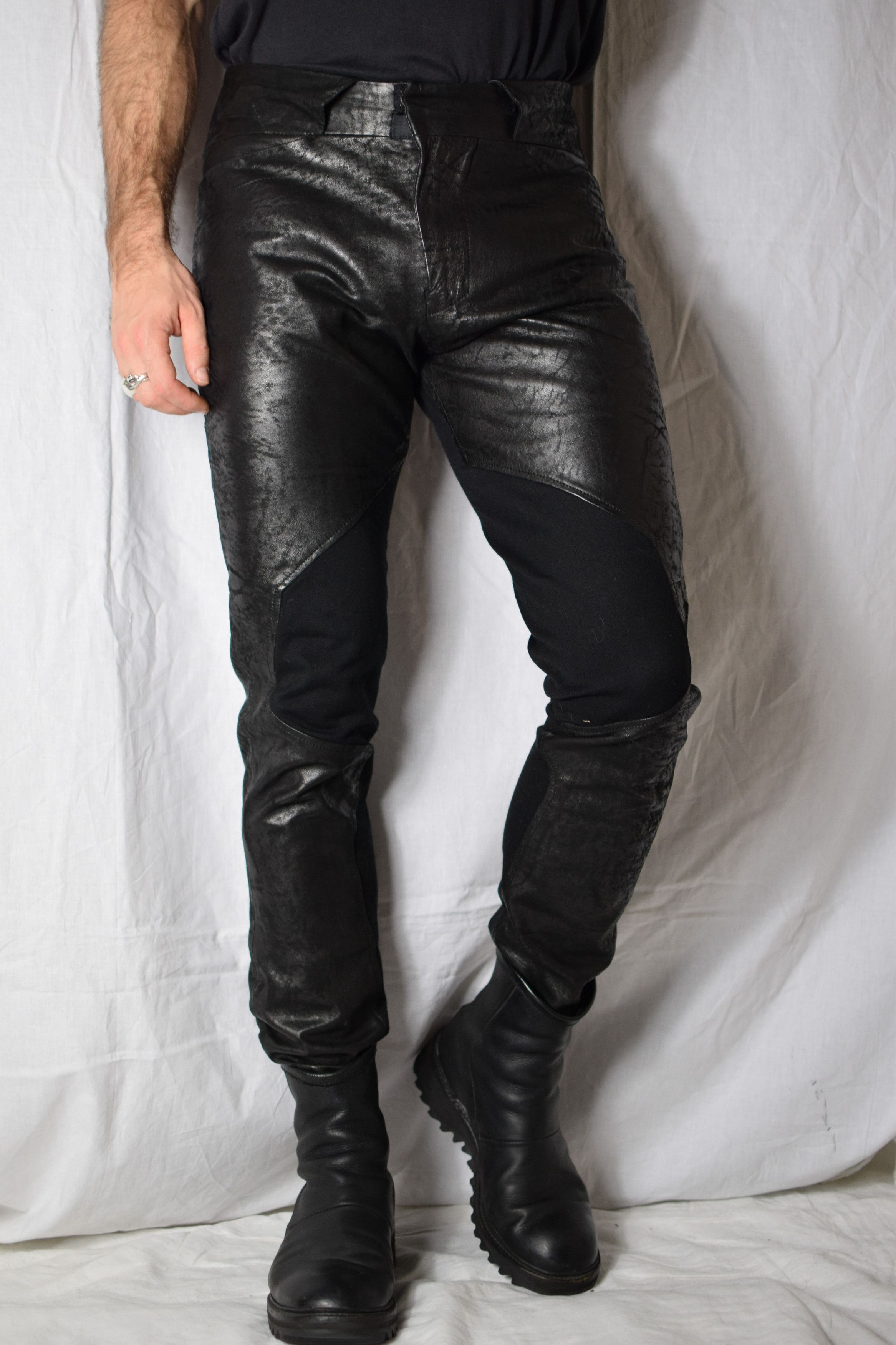 Julius Julius AW15 Sphere Leather Pants - 517PAM20 Size US 30 / EU 46 - 4 Thumbnail